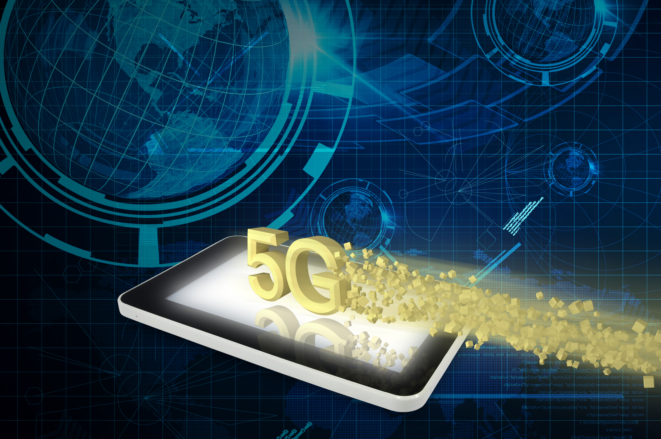 5g telecom network getty