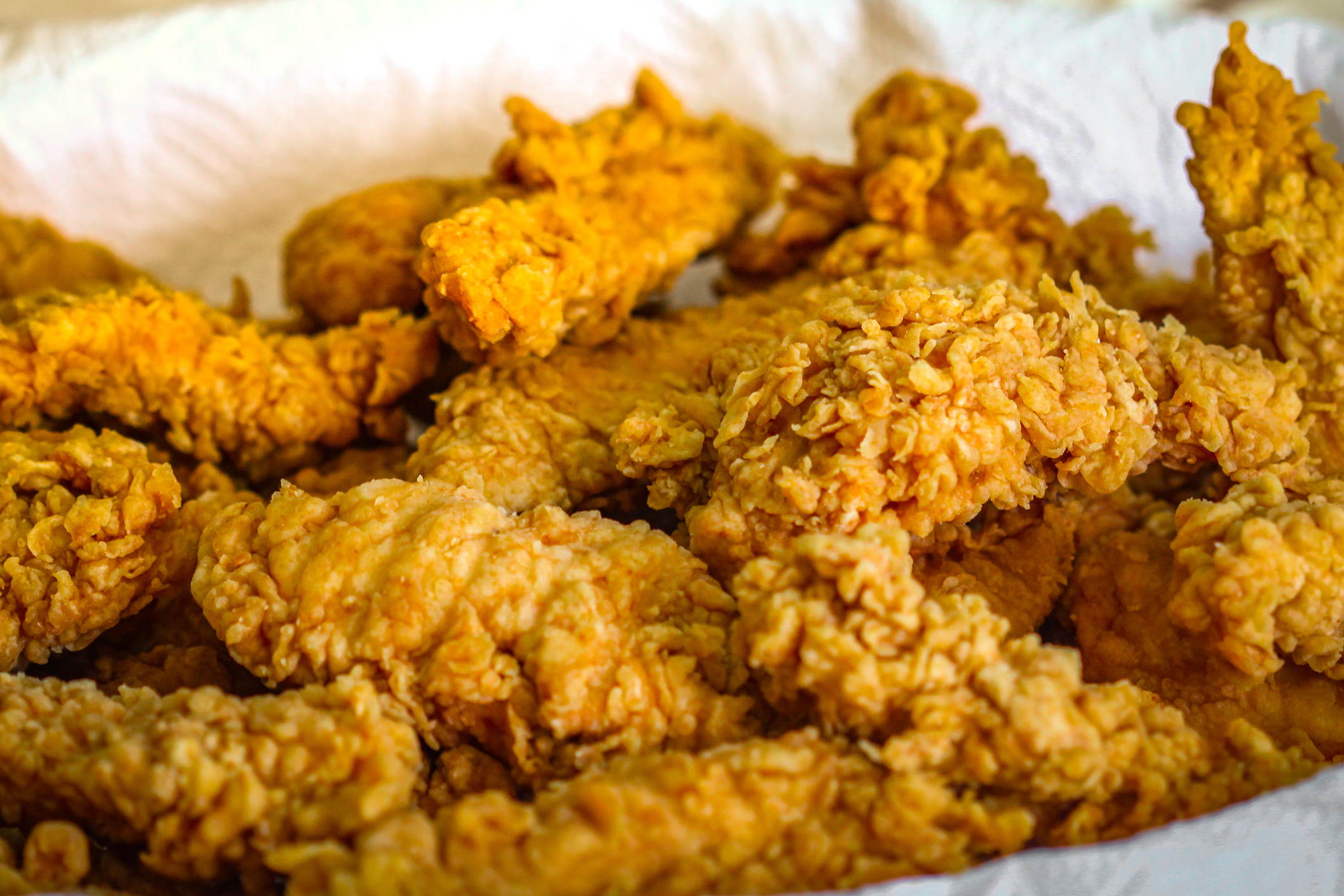 A basket of fried chicken