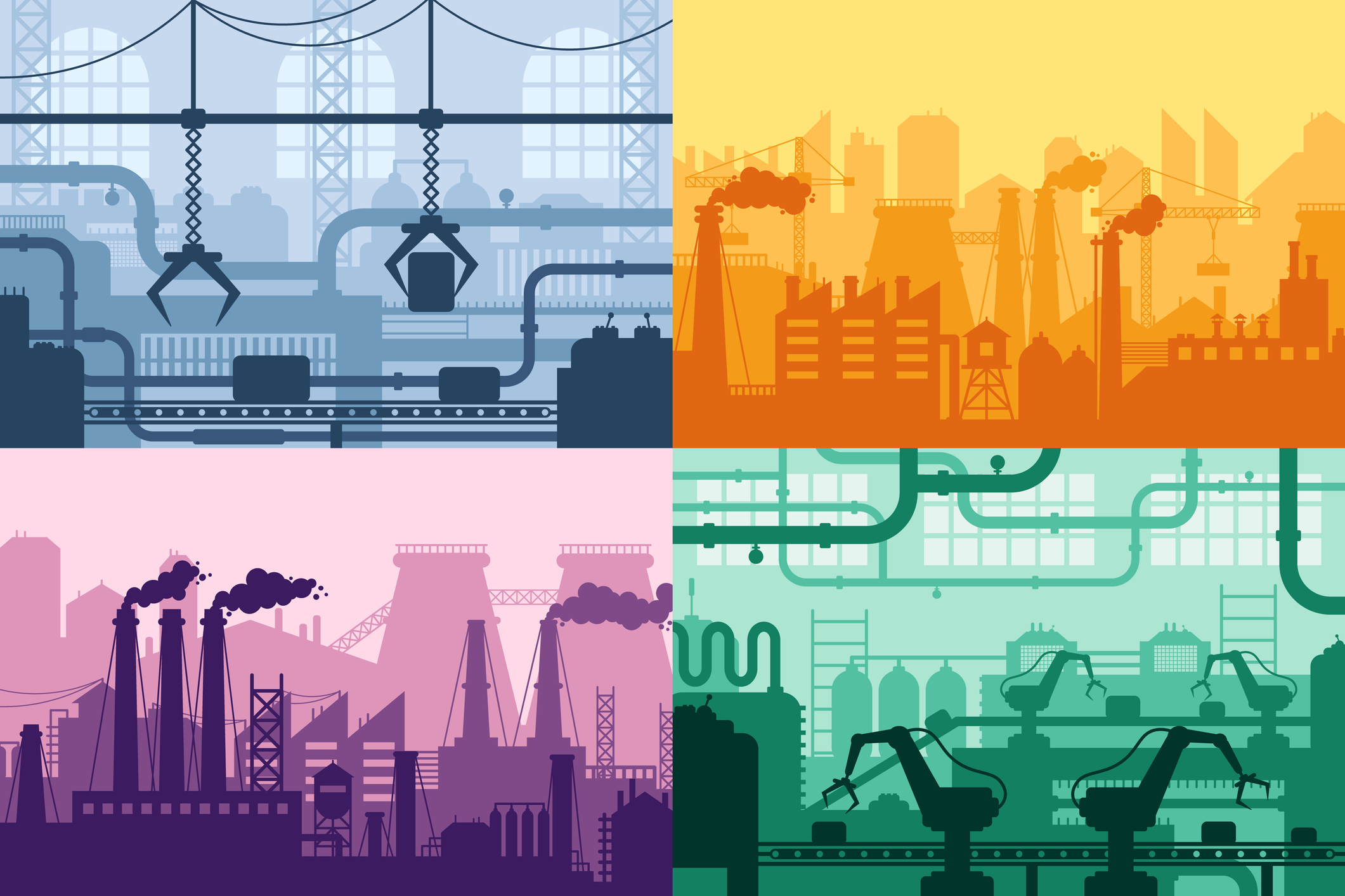 An industrial backdrop