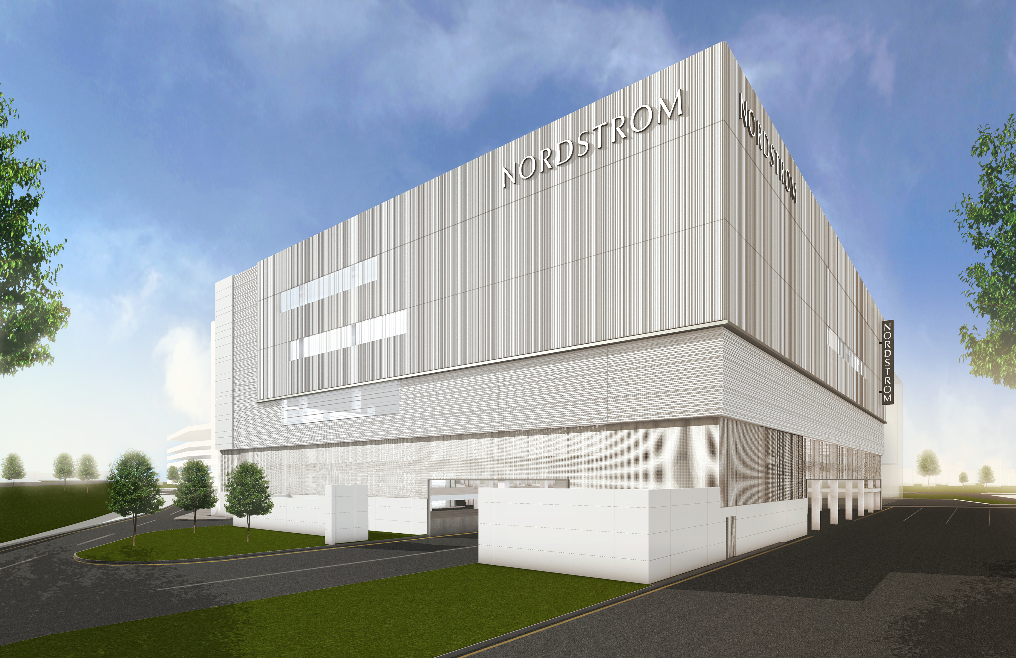 A mock-up of the new Nordstrom in Norwalk, Connecticut
