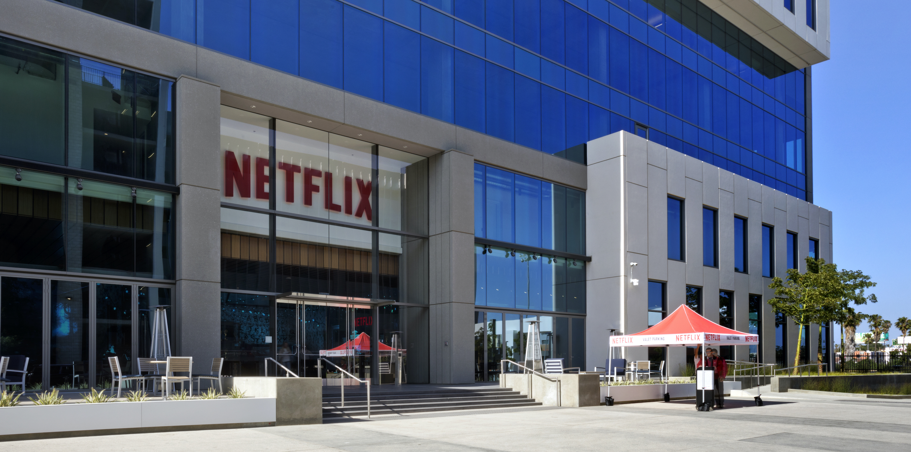 Exterior of Netflix LA headquarters