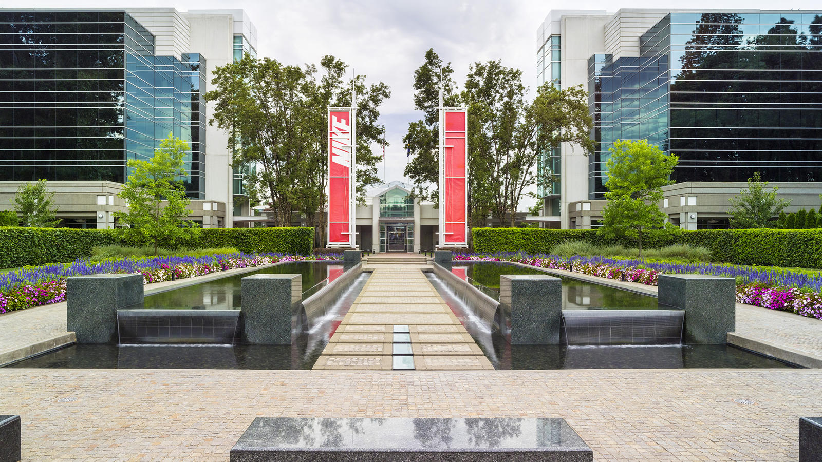Nike campus during the day.