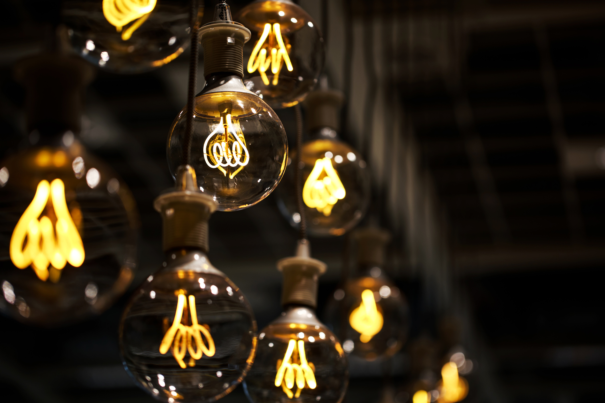Energy powering light bulbs