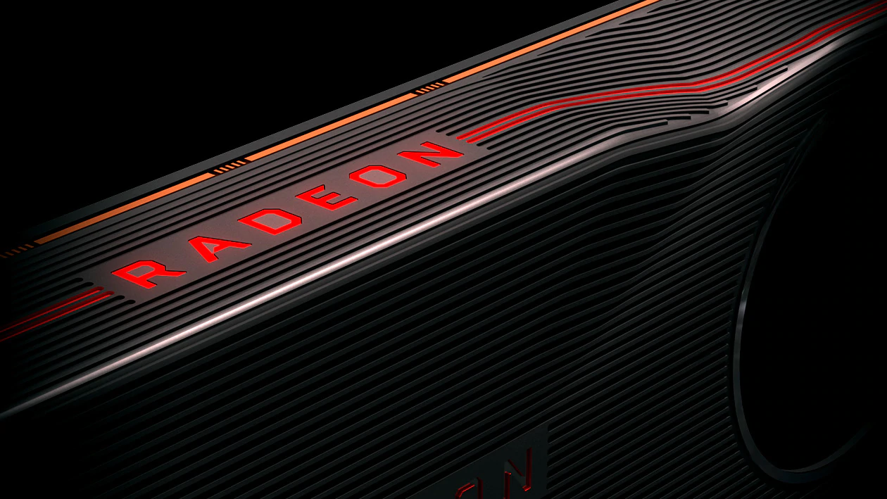 An AMD Radeon graphics card.