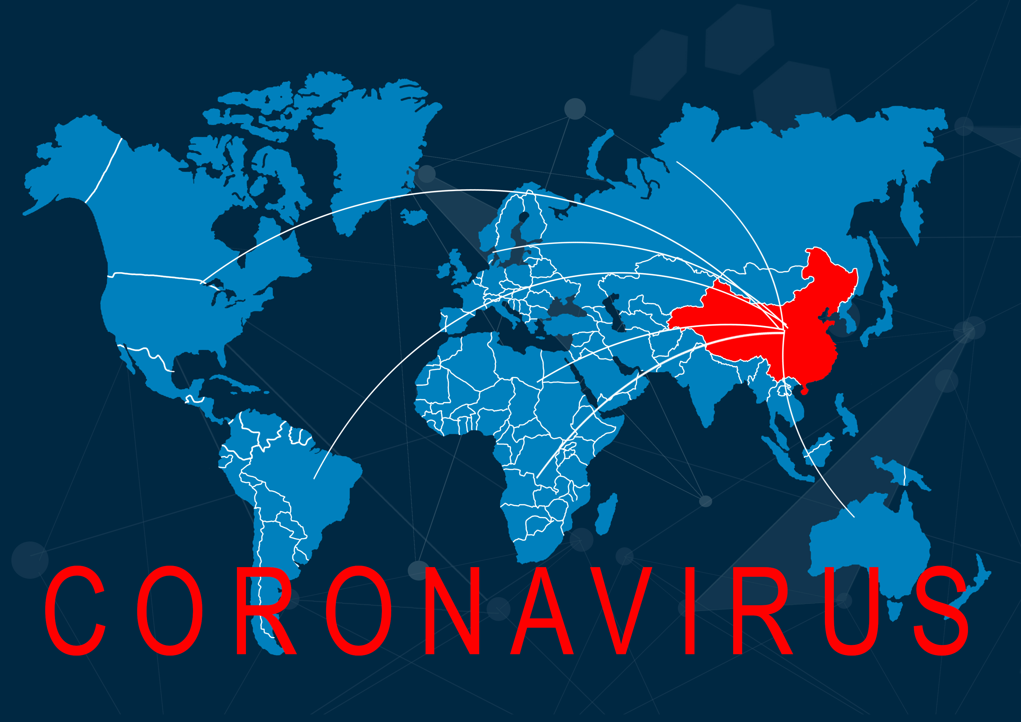 Image result for coronavirus in world through map