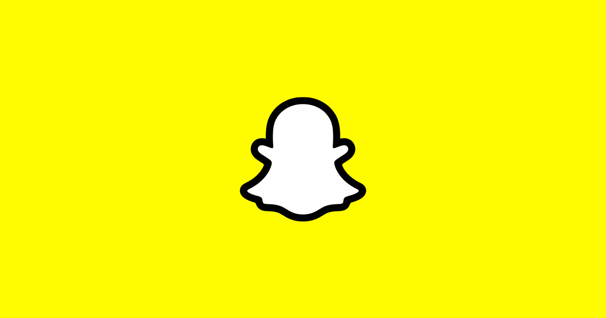 The yellow SnapChat logo