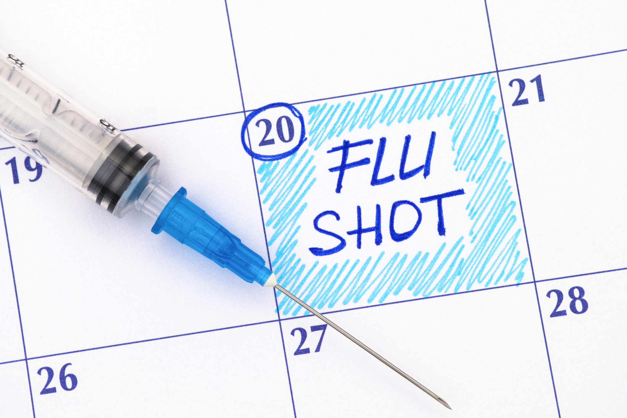 "Flu Shot" on Calendar