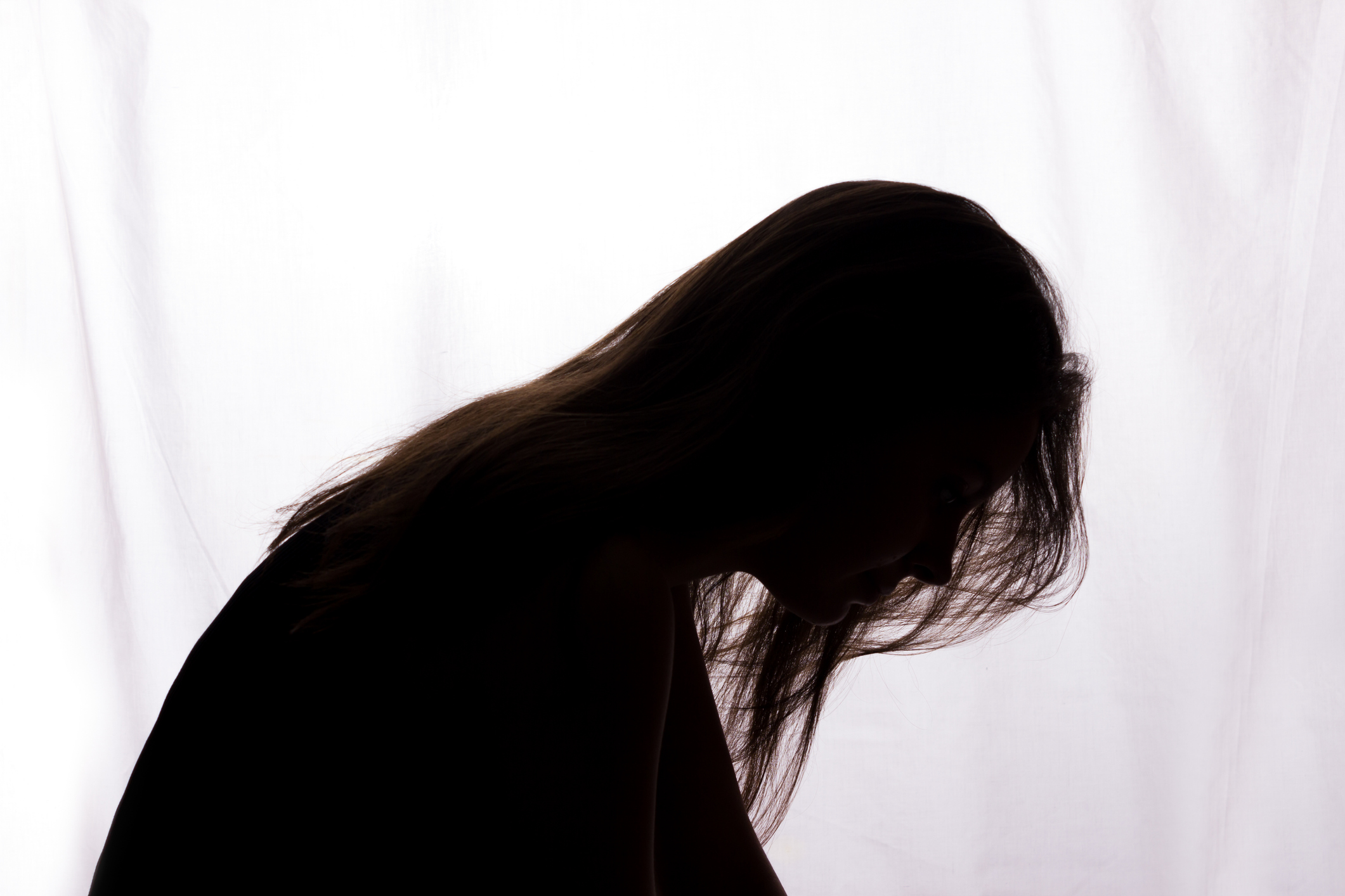 woman in silhouette