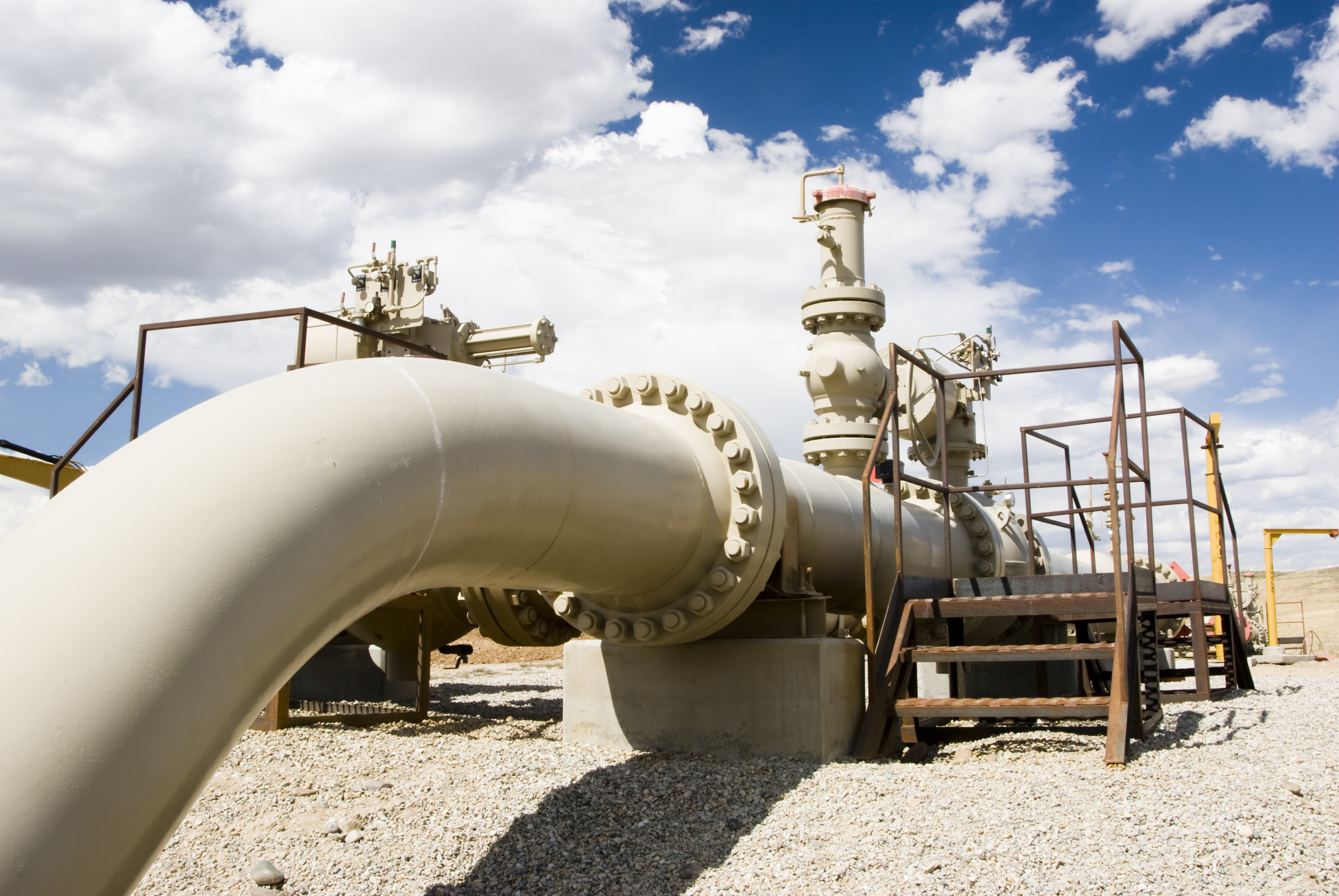 Element of a gas pipeline.