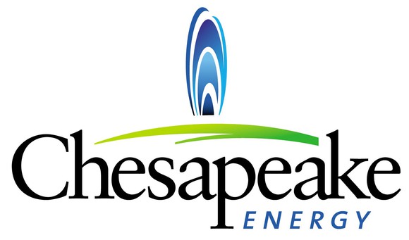 Chesapeake Energy logo with a blue stylized flame over a green arc.