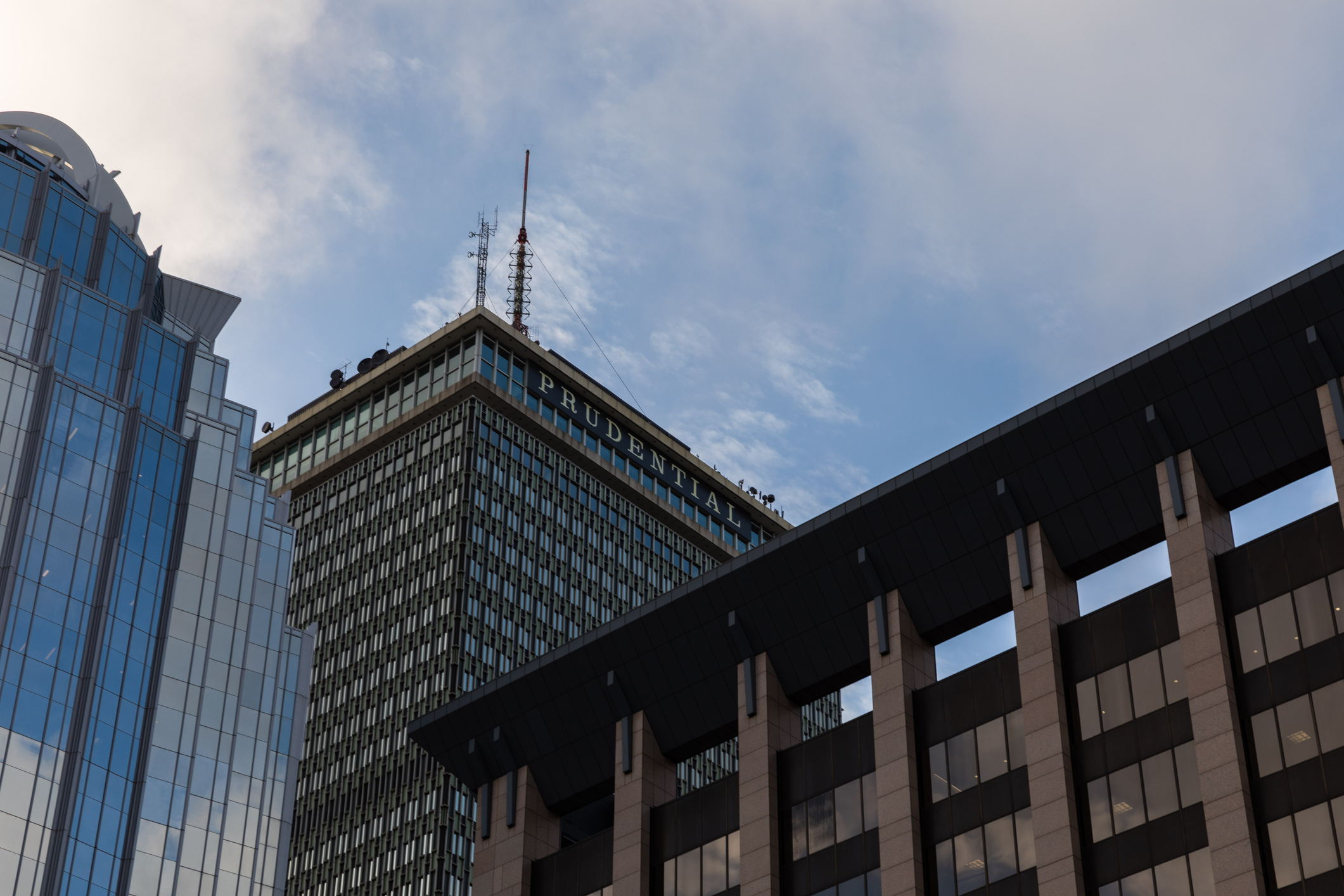 The Prudential Building in Boston rising above the skyline