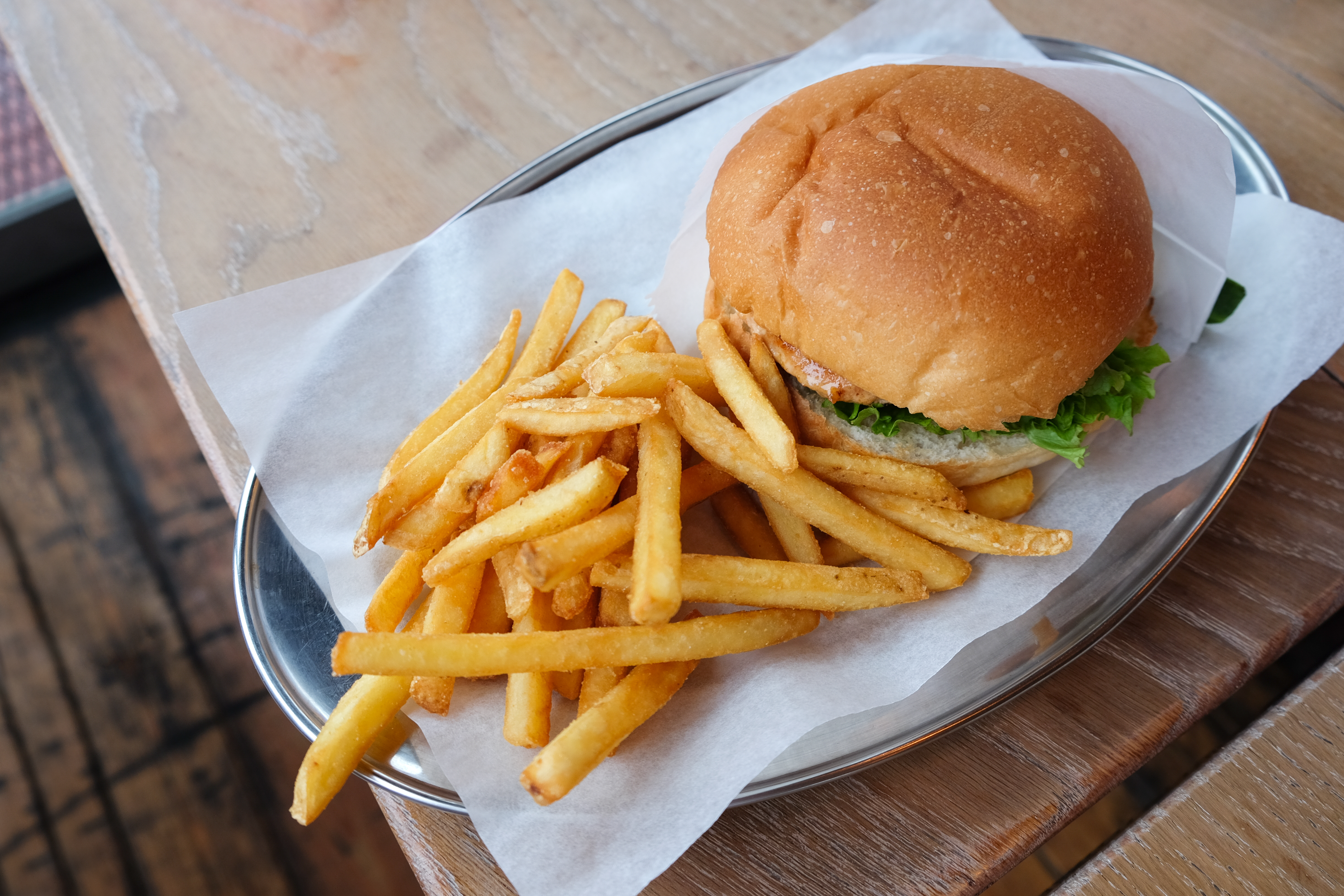 A fast food sandwich.