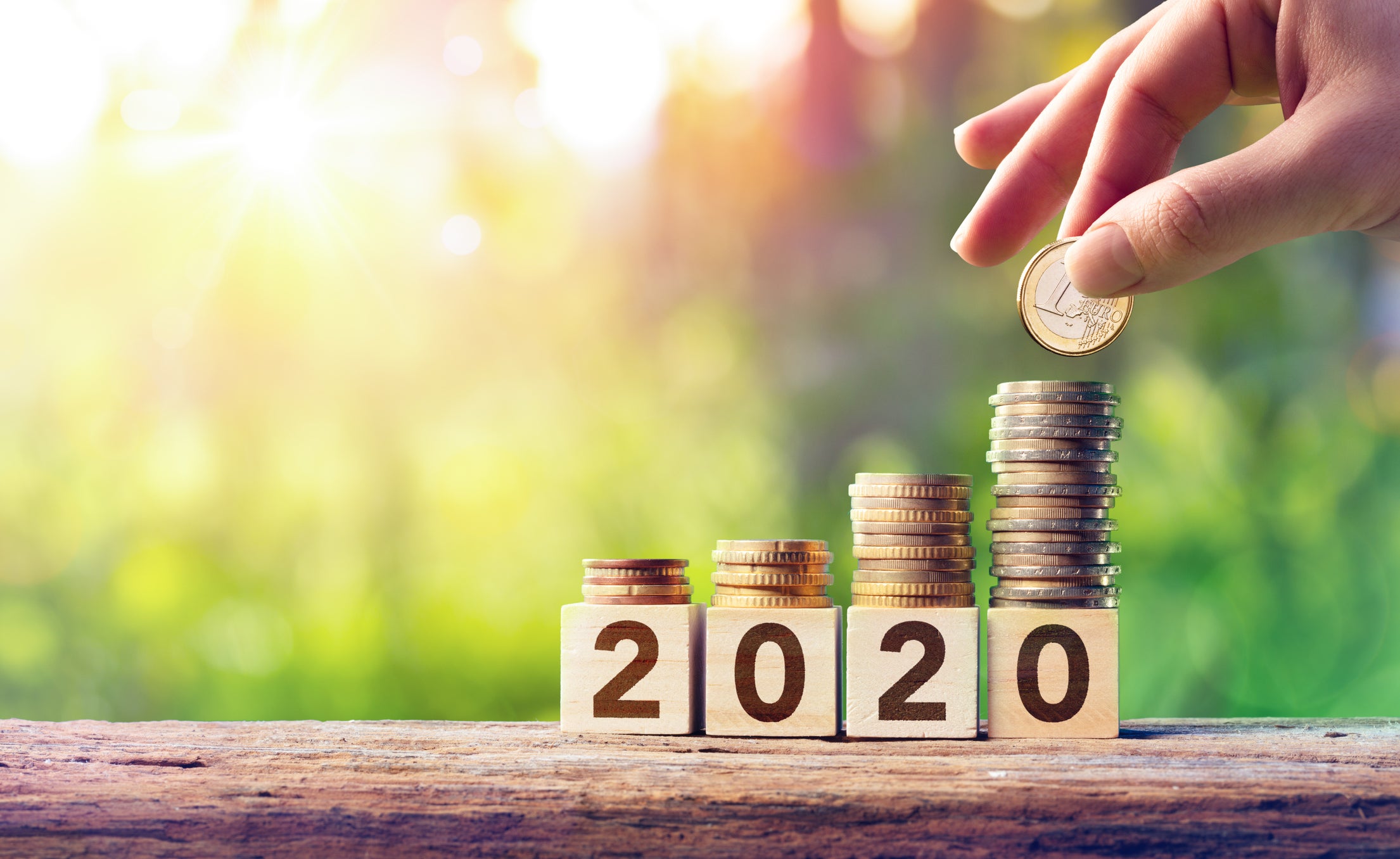 Stacks of coins growing higher as 2020 plays out.