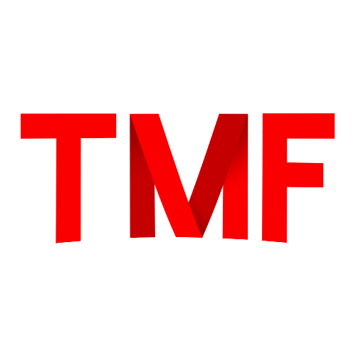 A mashup of the logs of The Motley Fool and Netflix featuring the letters TMF