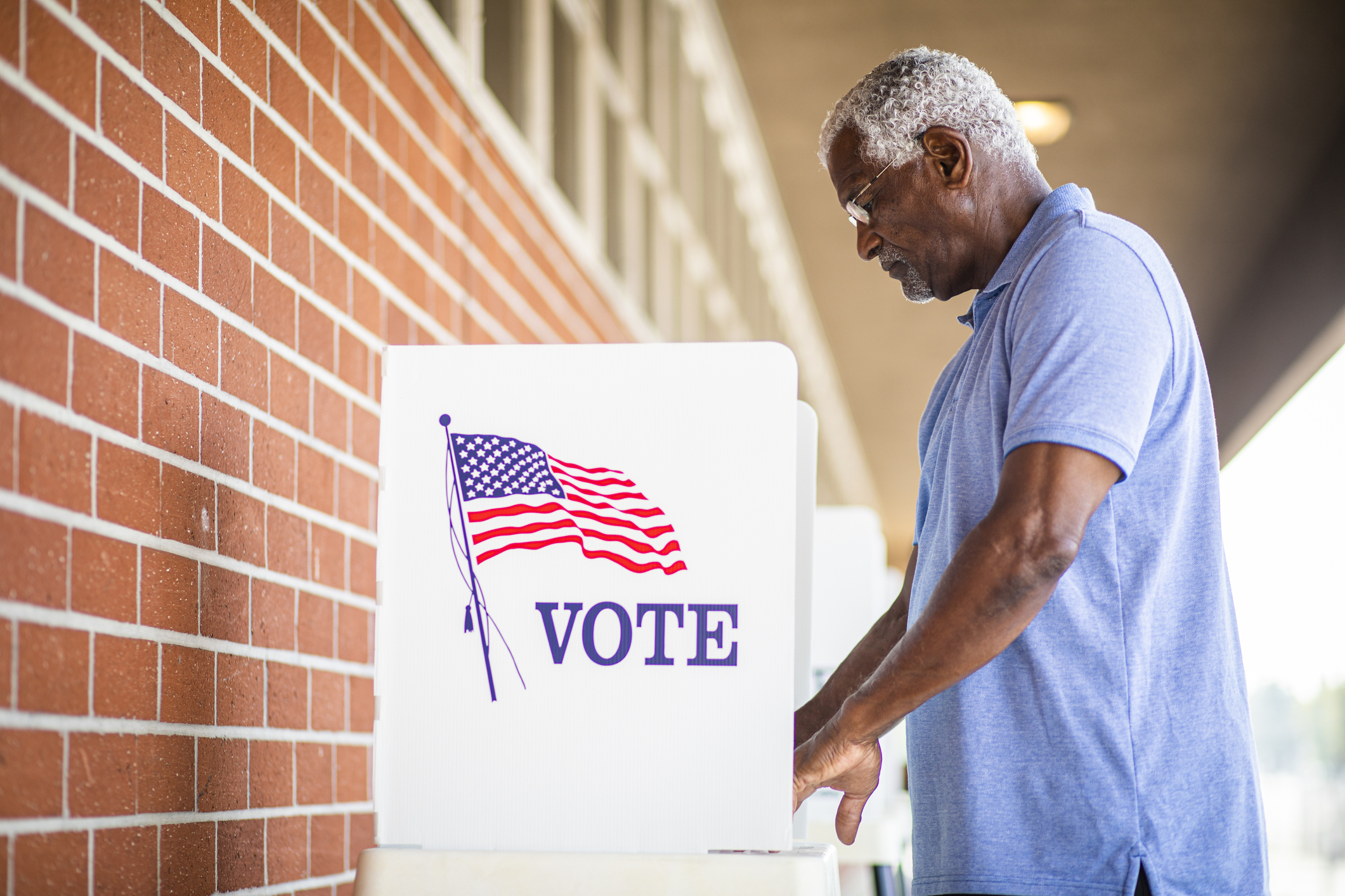 Man Voting