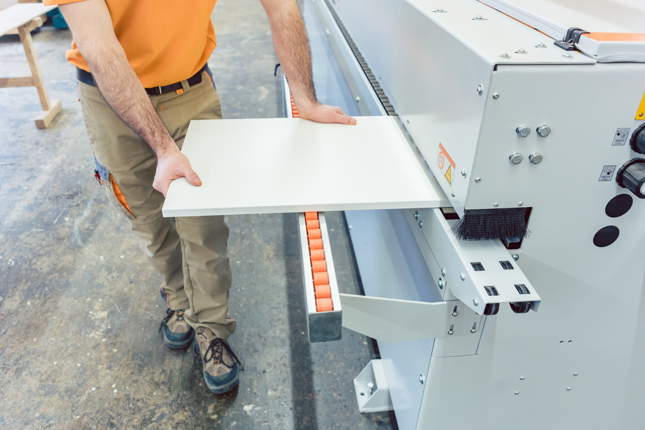 Furniture factory production.