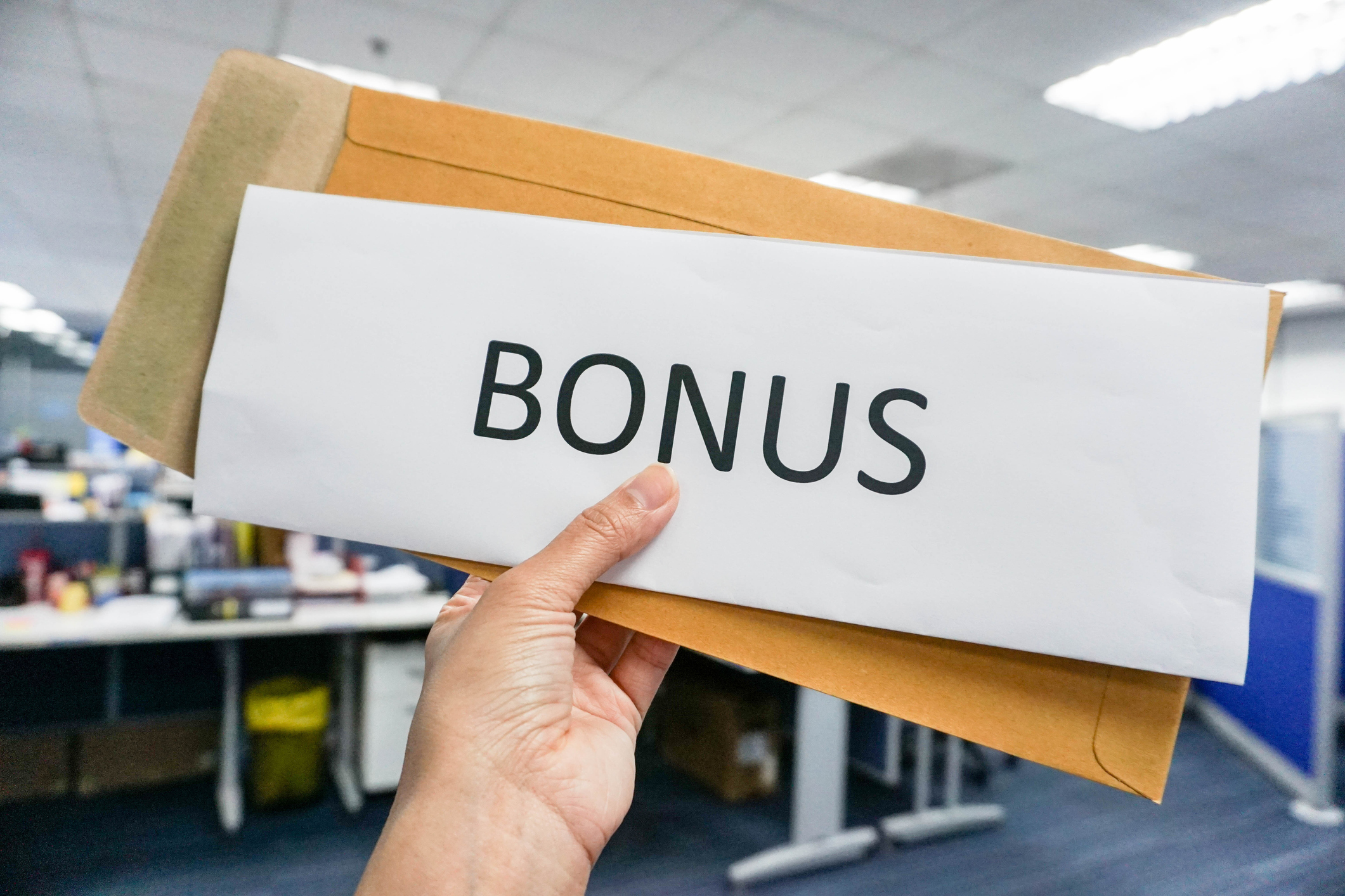 Bonus envelope.