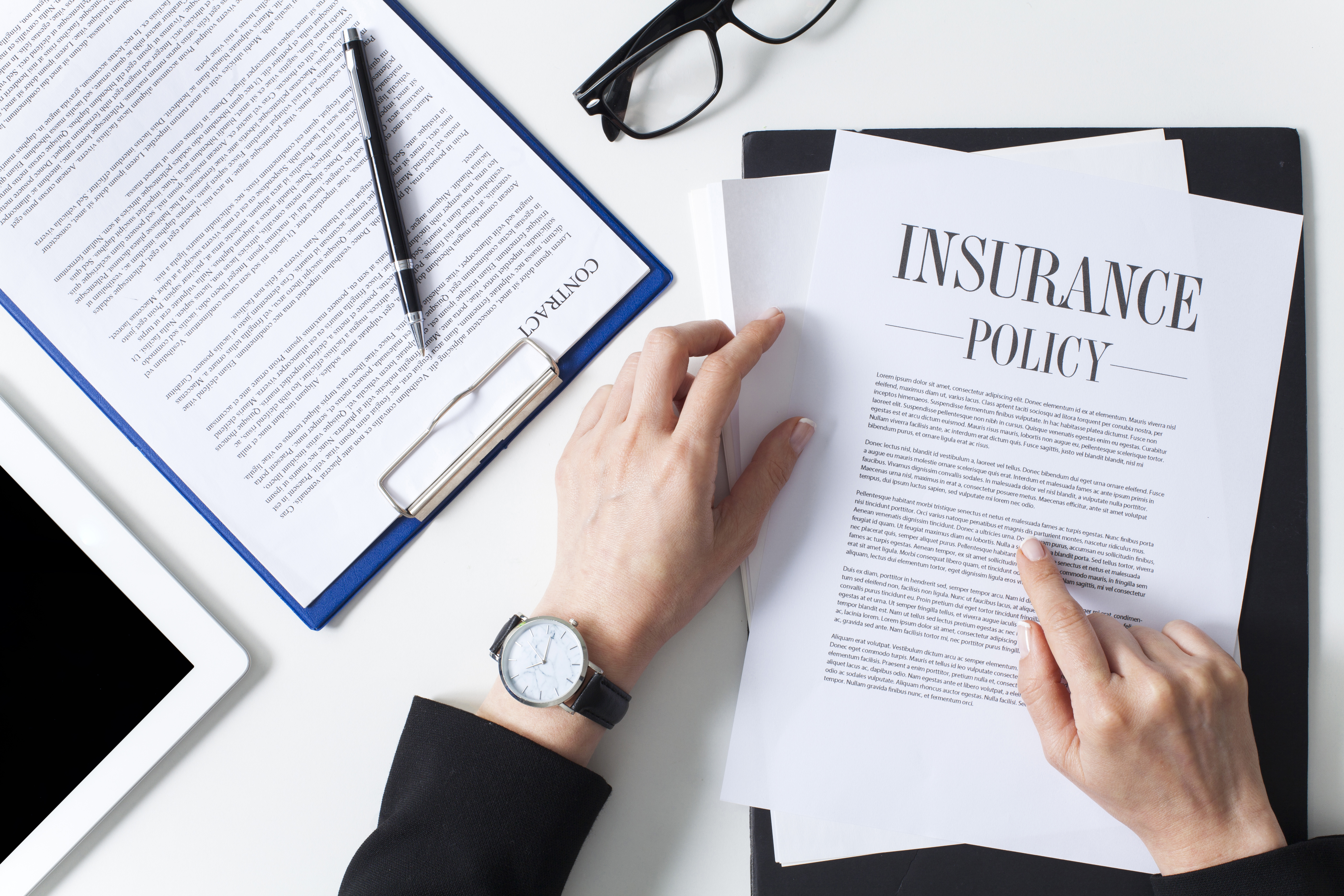 Insurance paperwork