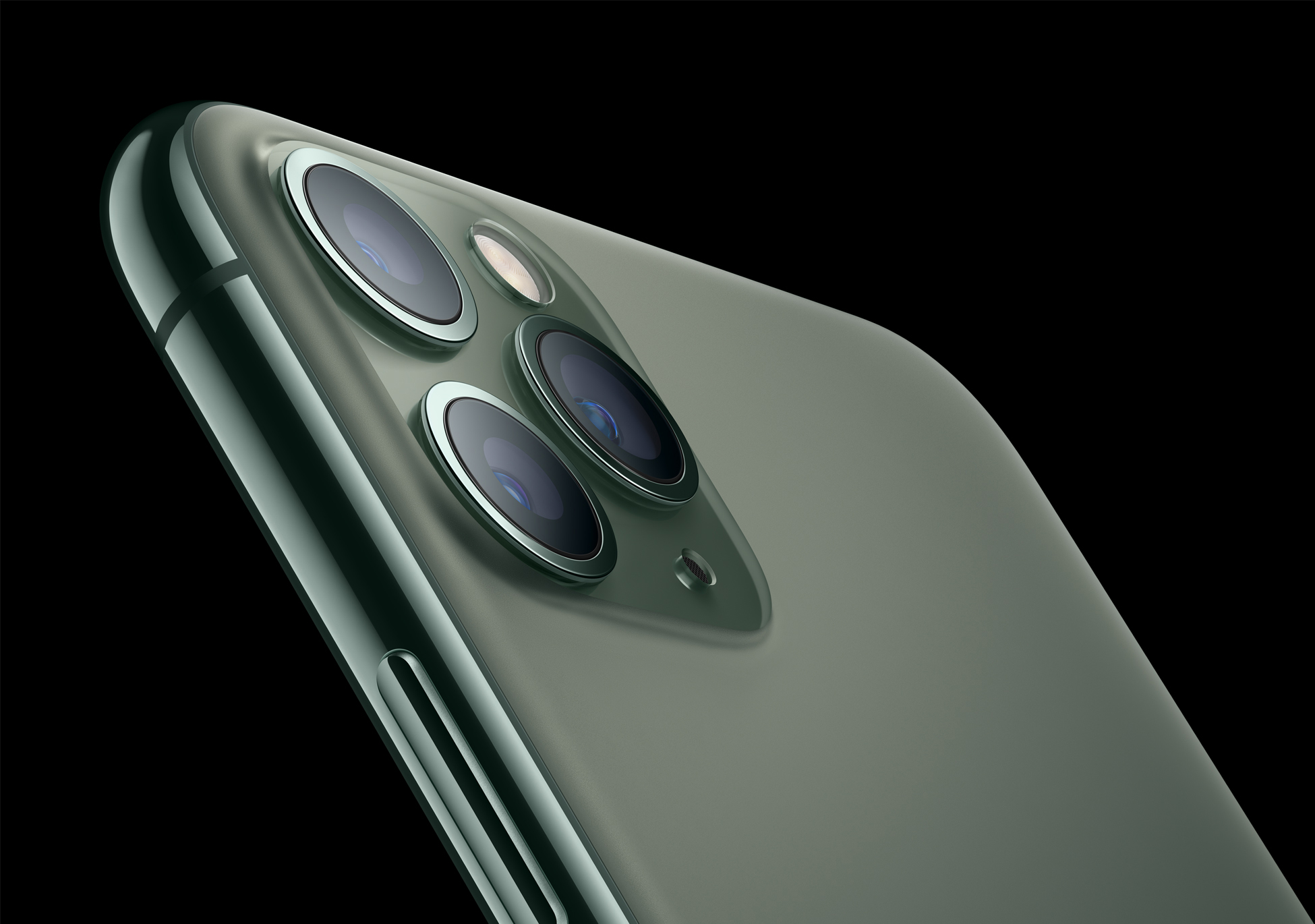 A green iPhone 11 Pro