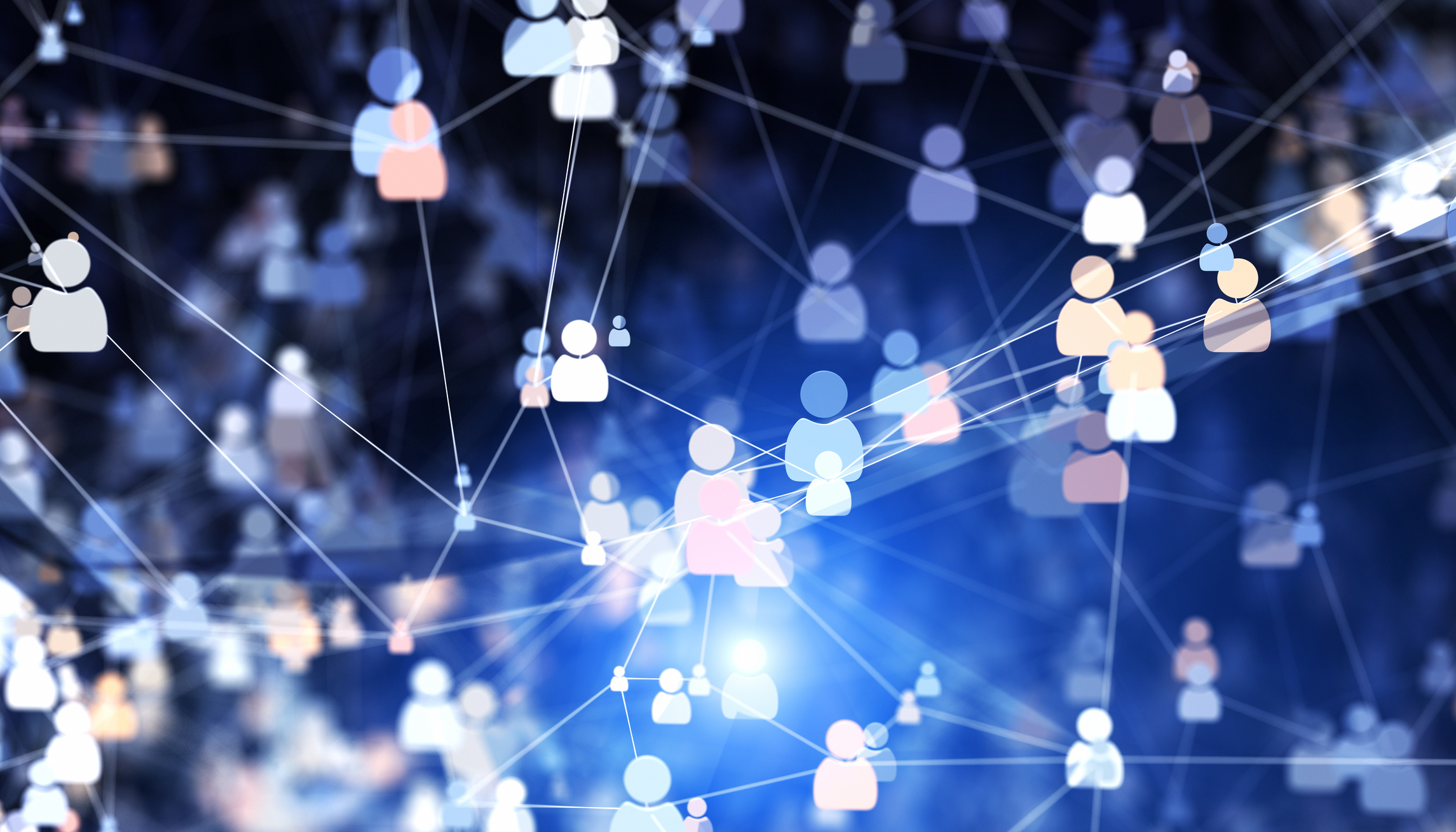 A network of virtual connections.