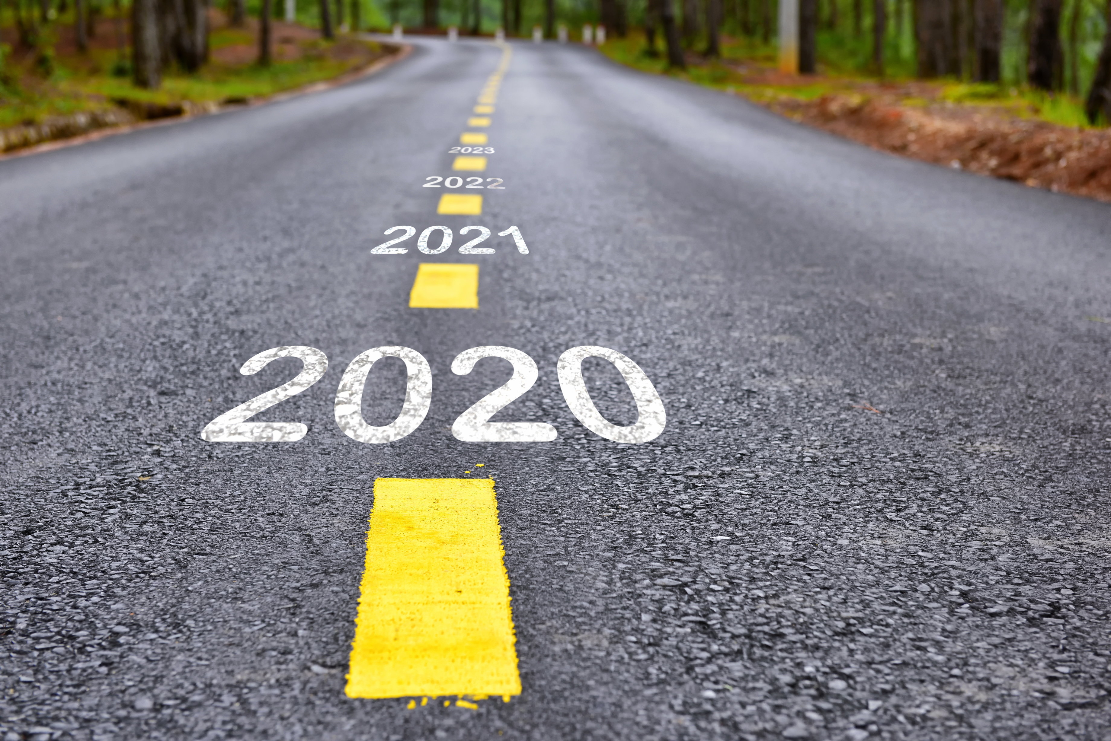road showing future years