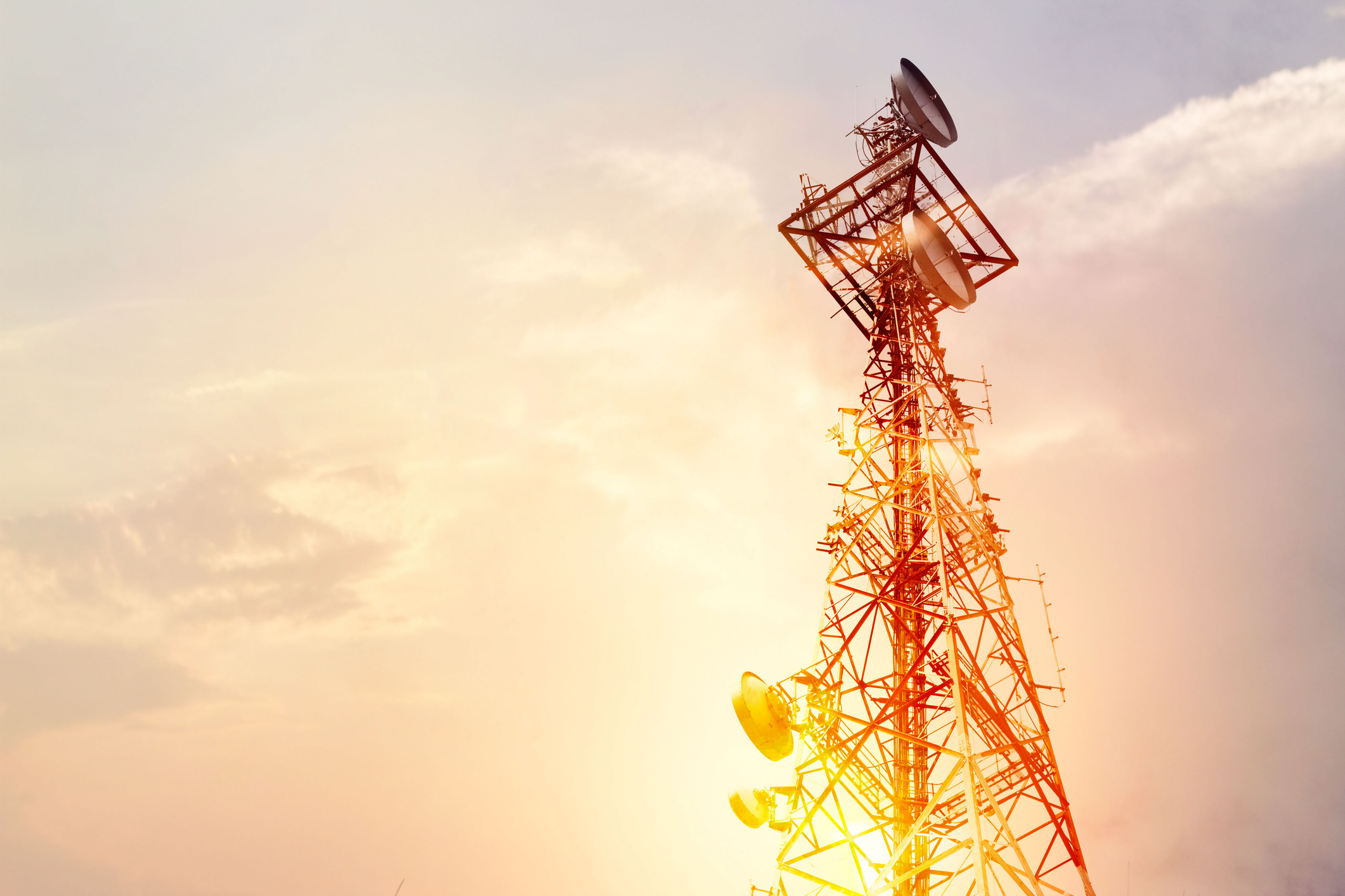 A wireless tower.