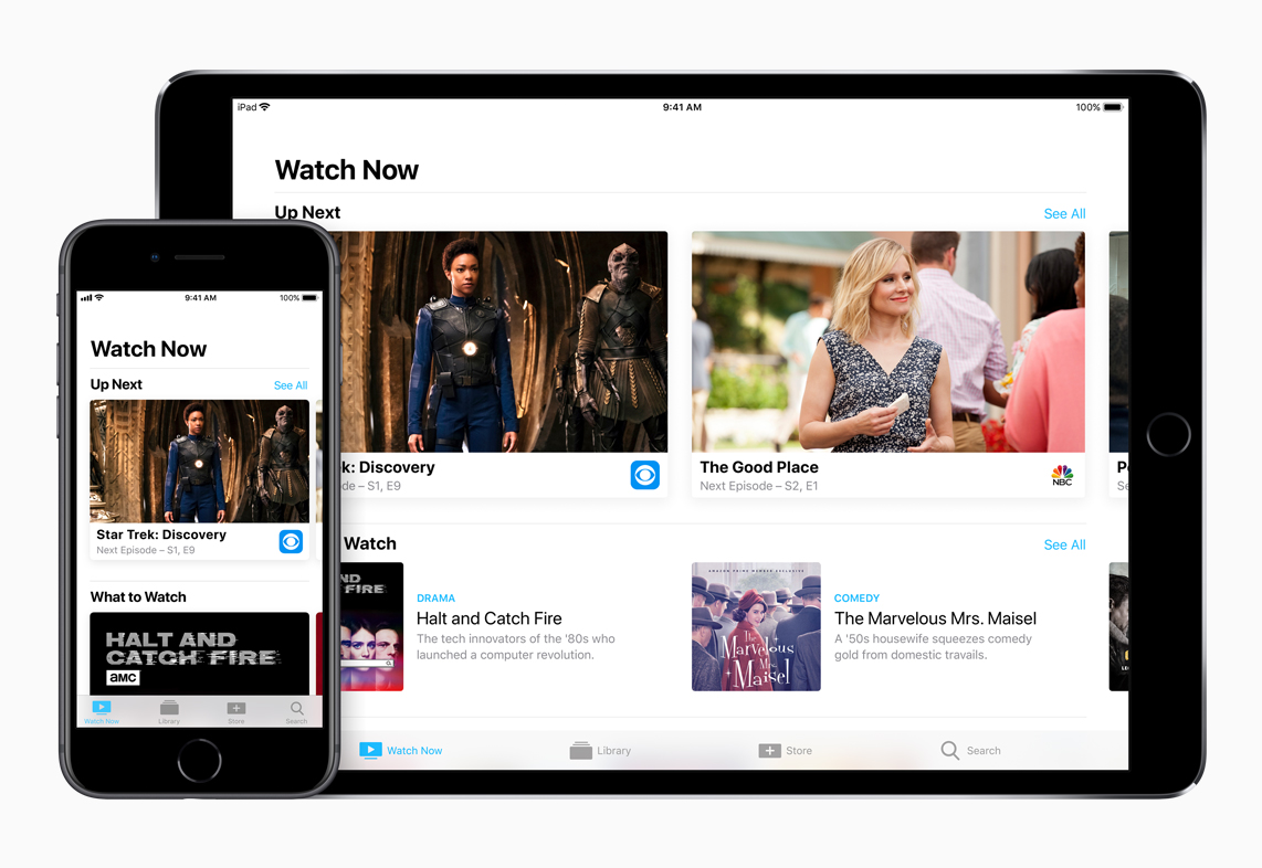 Apple TV app on iPhone and iPad