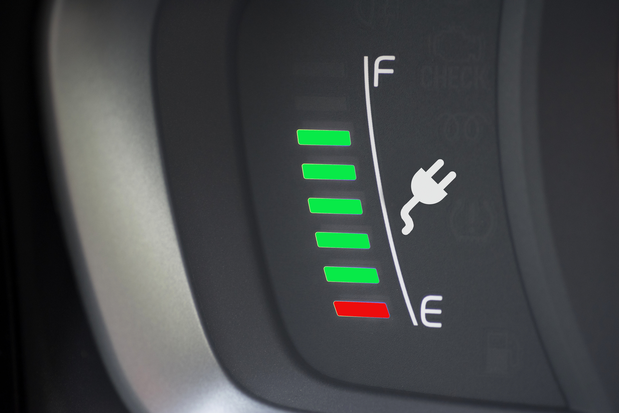 Getty Electric Vehicle Fuel Gauge Car