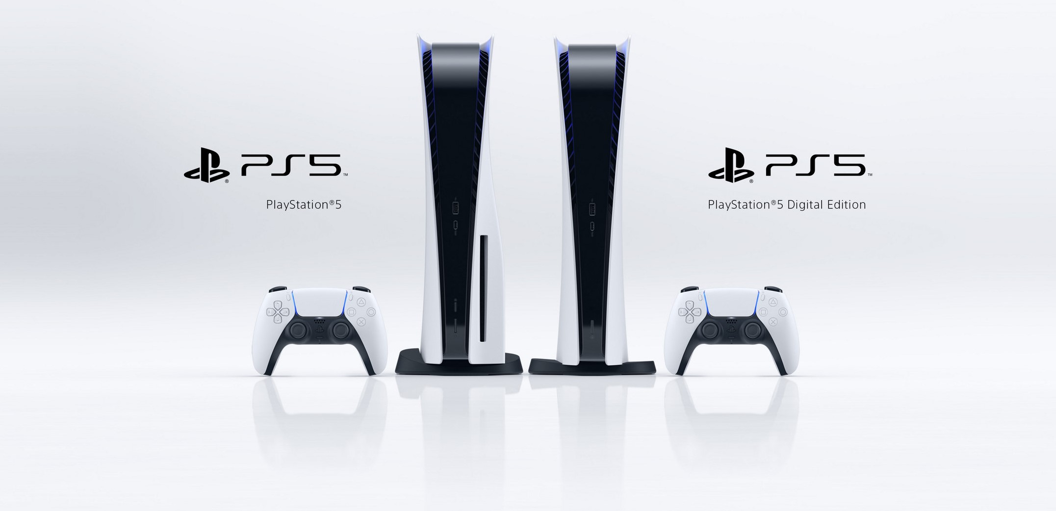 Sony's PS5 and PS5 Digital Edition.