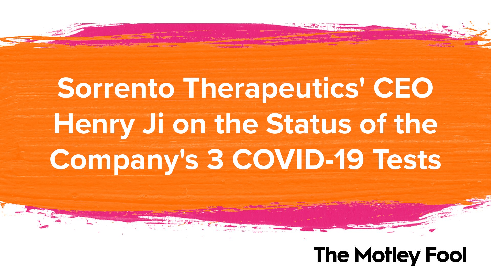 Is Sorrento Therapeutics Still In Business Sorrento Therapeutics' CEO Henry Ji on the Status of the Company's 3