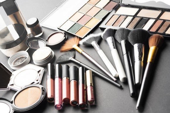 Makeup products.