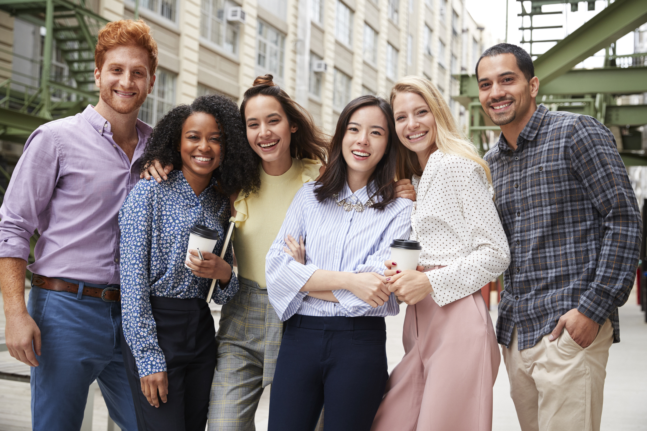 Group of Millennials in a city.