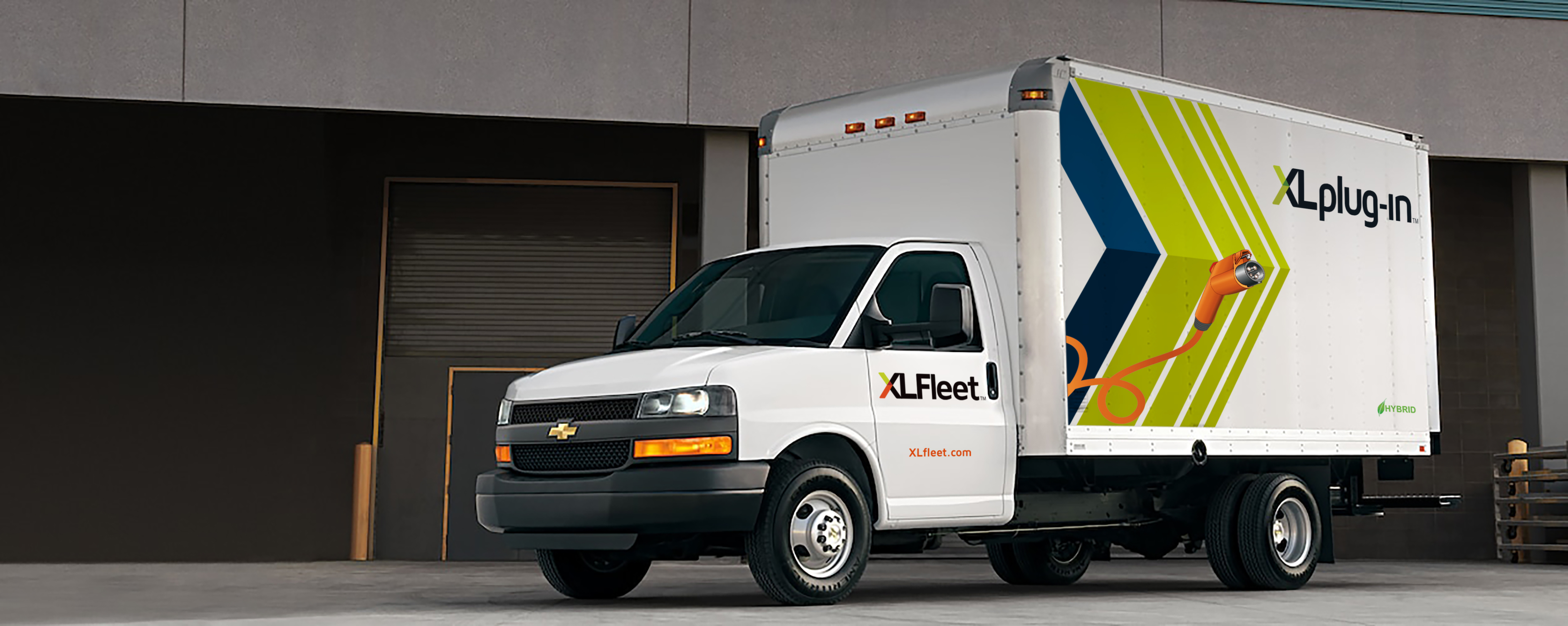XL Fleet plug-in hybrid GM box truck
