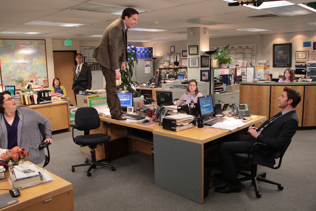 A scene from NBC's The Office.