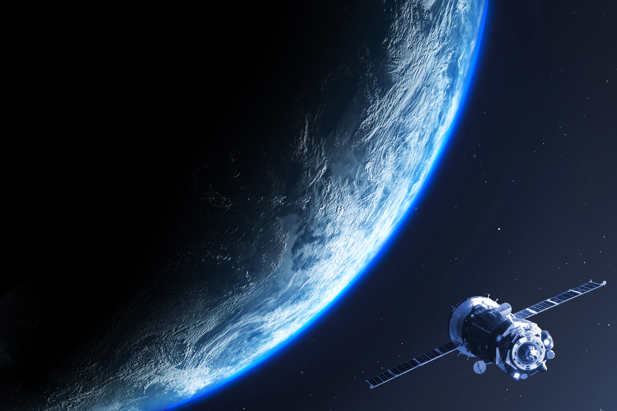 Earth planet and satellite view from space getty