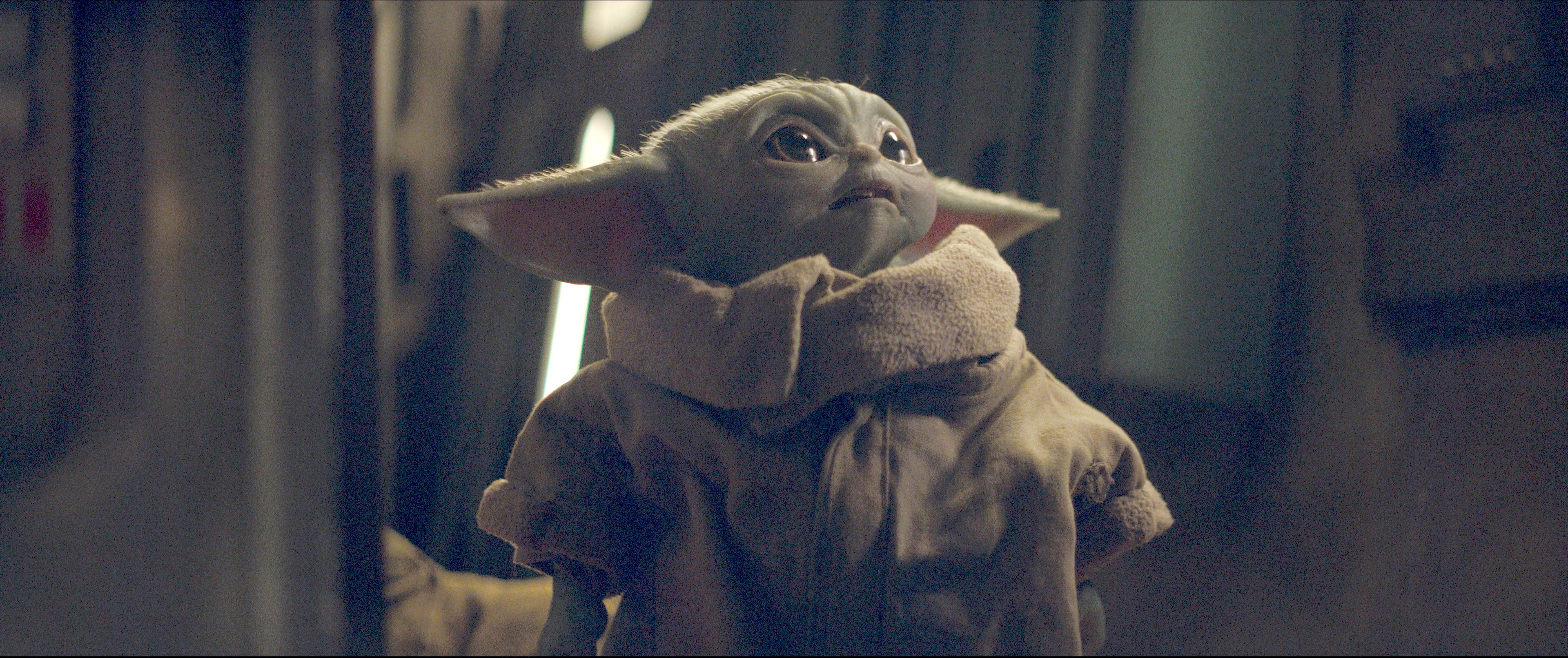 A still of Grogu, aka Baby Yoda, from The Mandalorian.