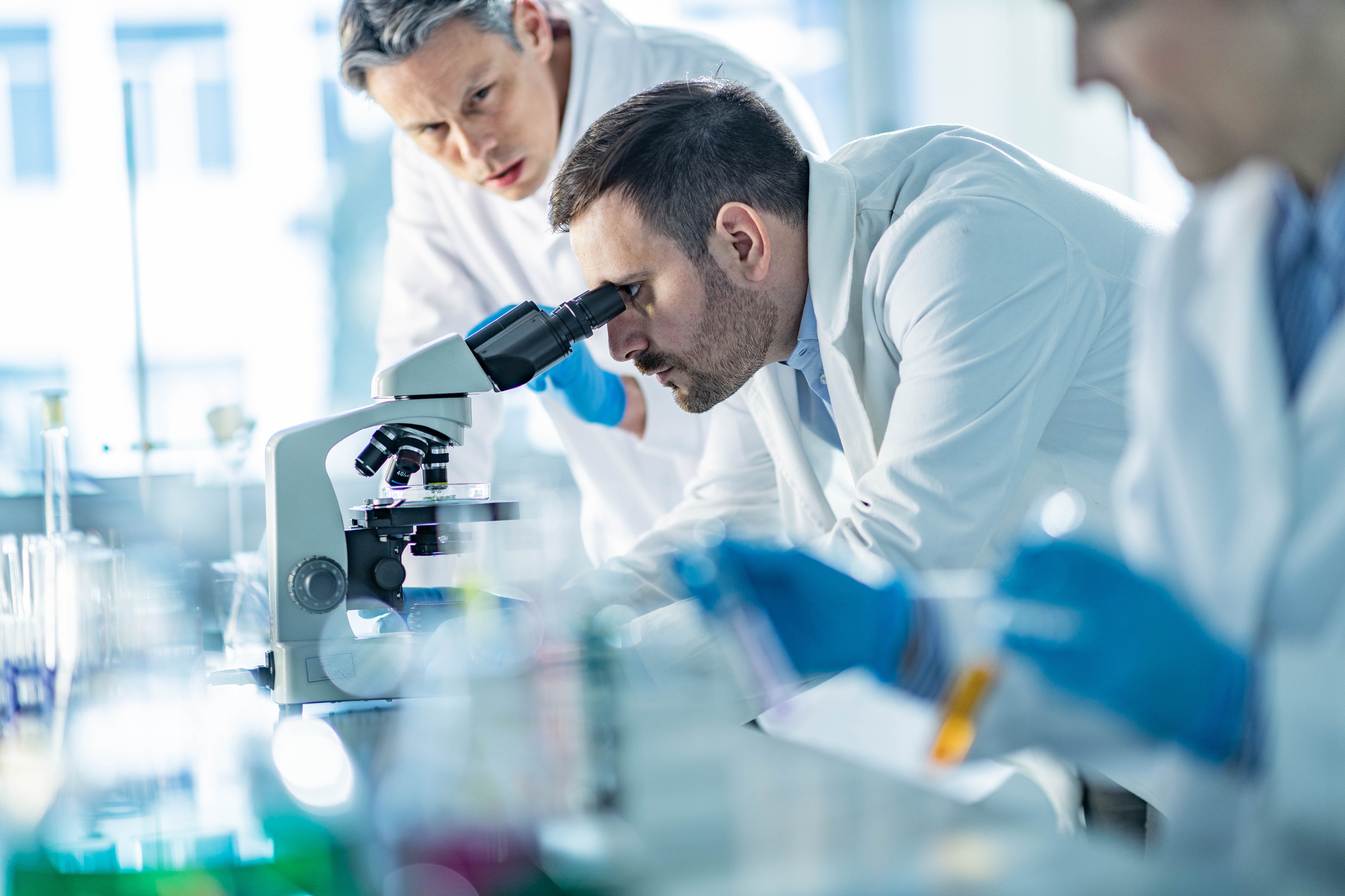 Laboratory scene.