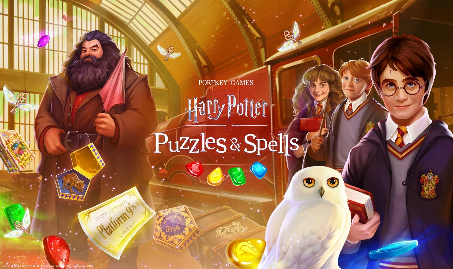 Characters from Zynga's new Harry Potter game.