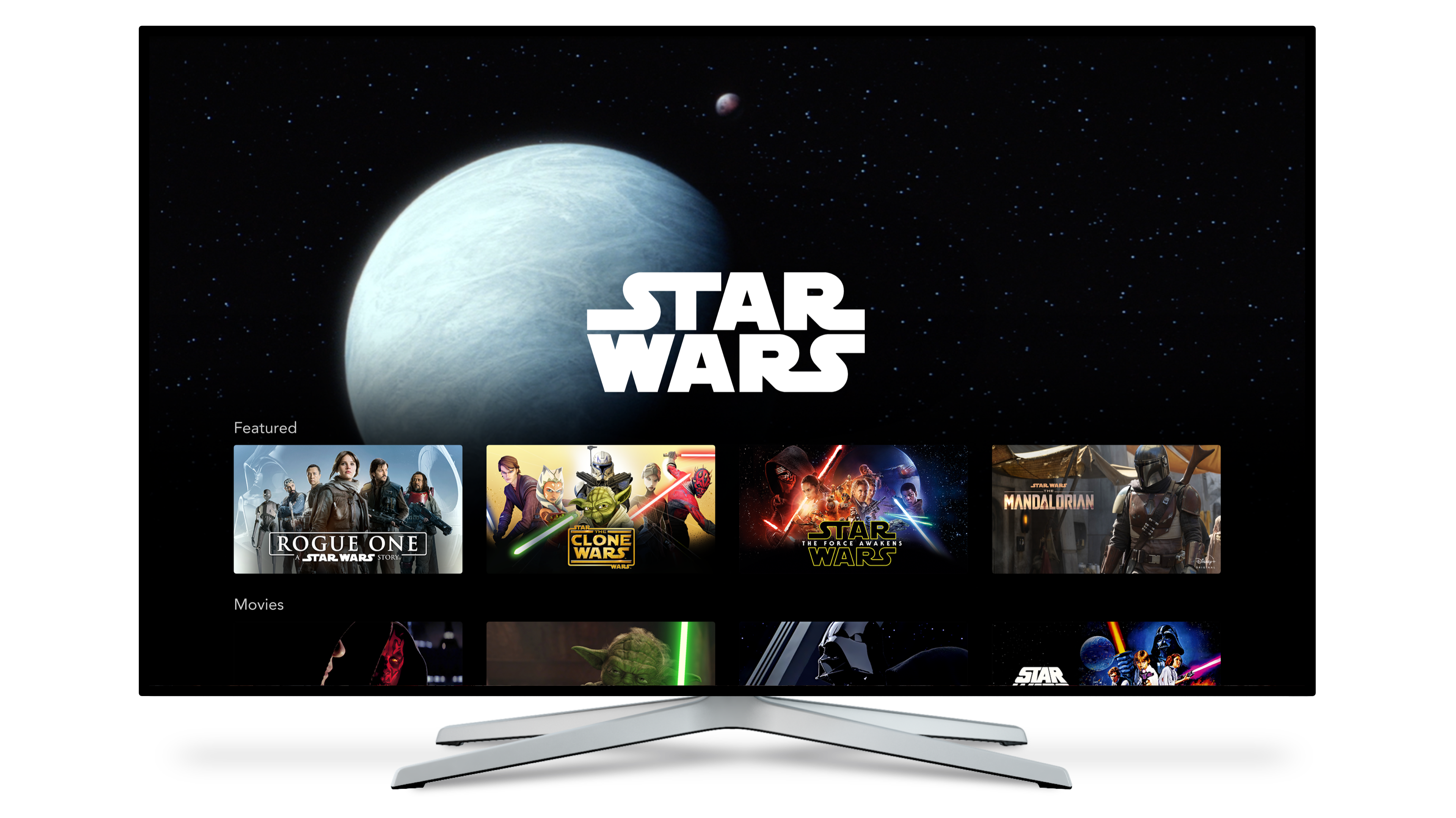 Disney plus streaming screen