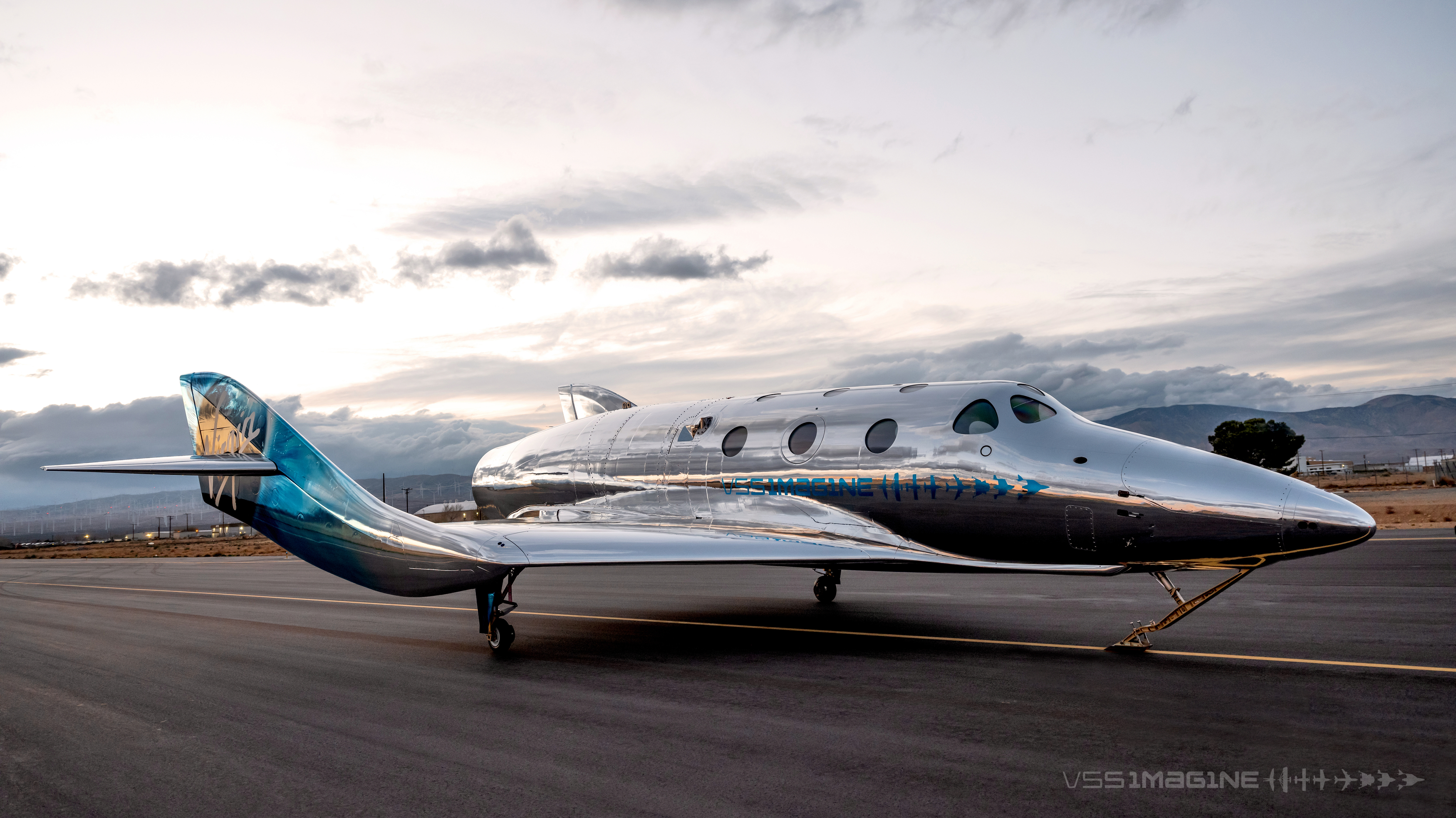 Virgin Galactic’s VSS Imagine on a runway