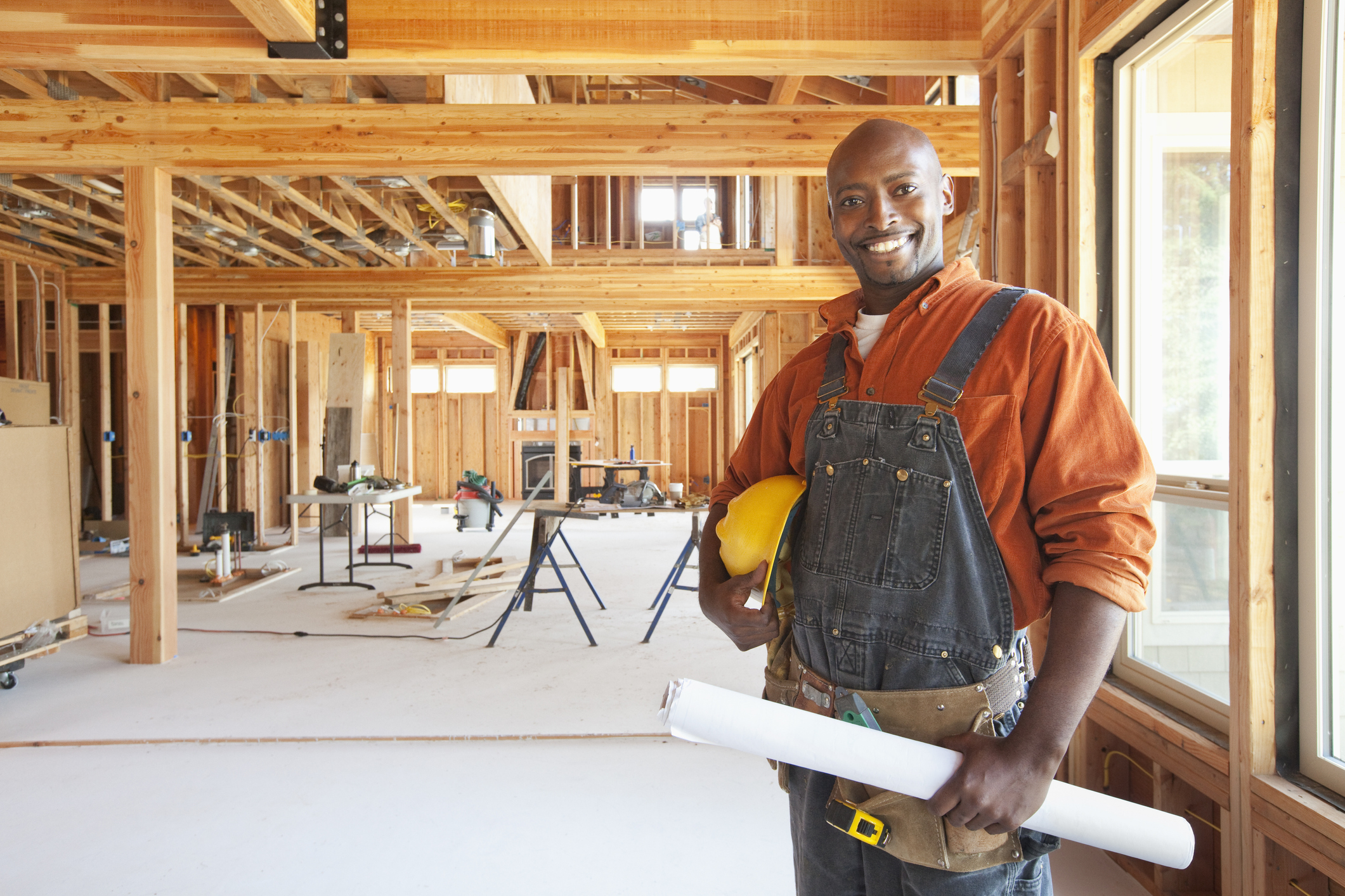 a contractor on the job site