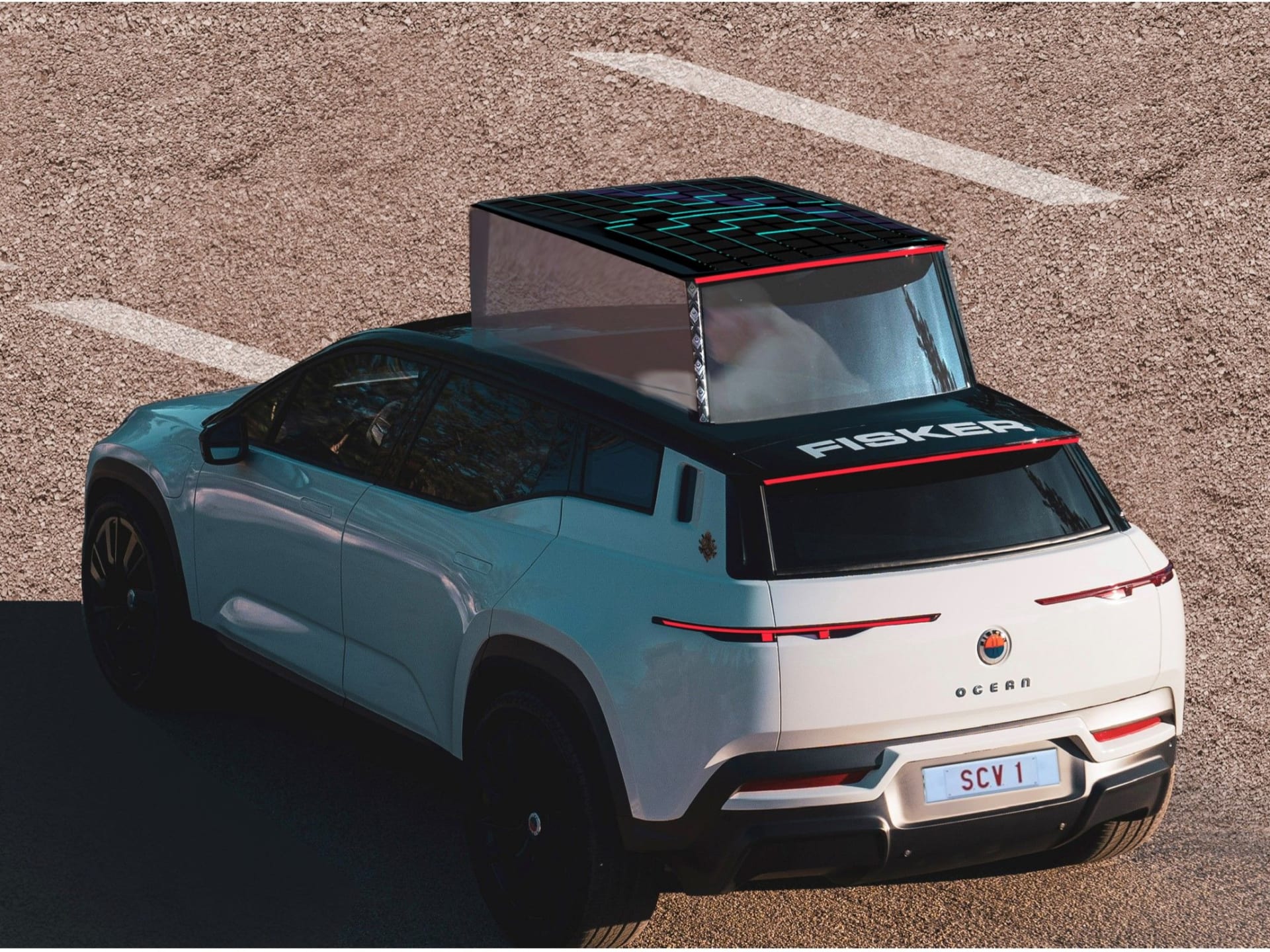 The Fisker Popemobile with cupola.