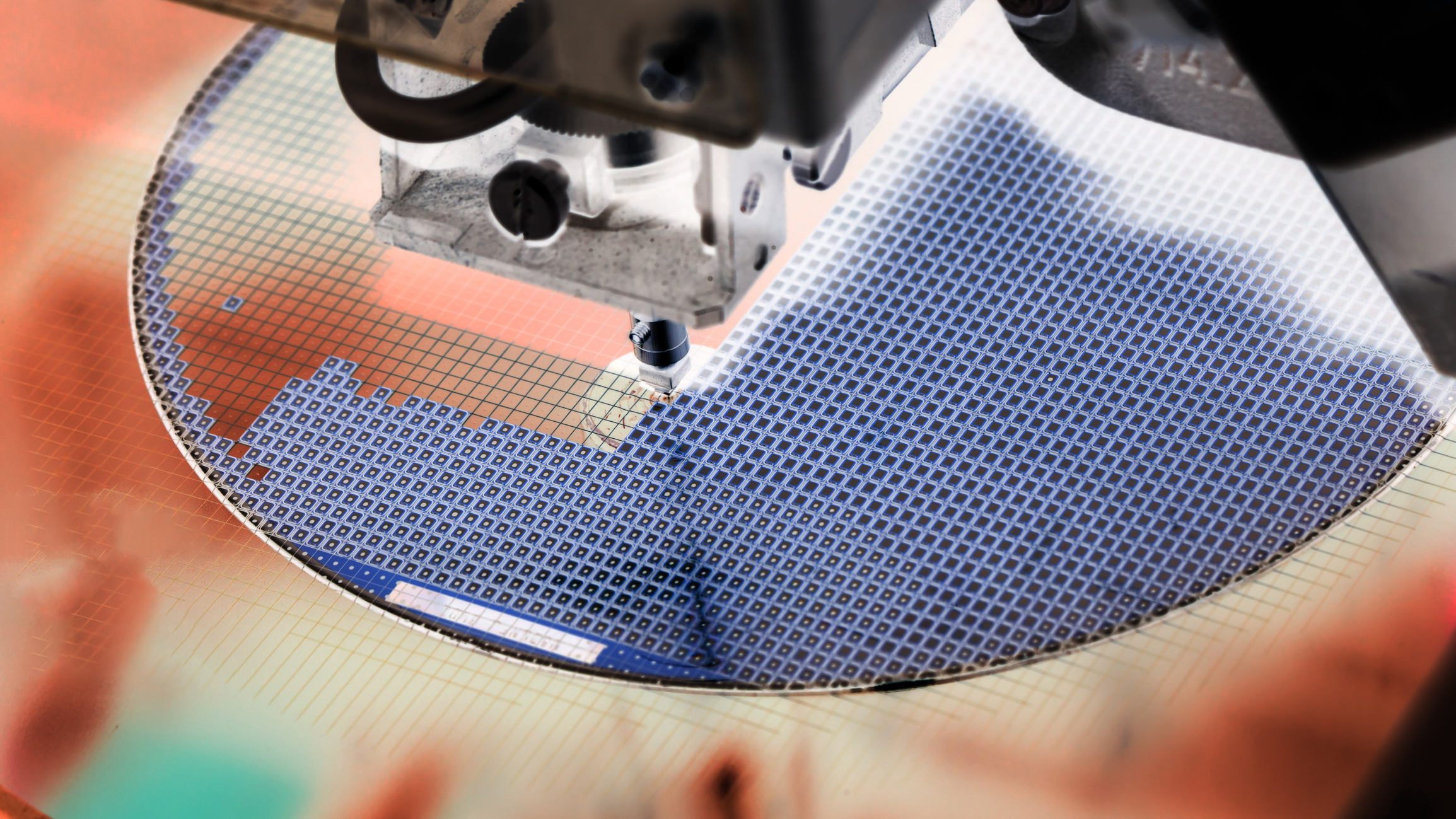 Semiconductor equipment etches a wafer.