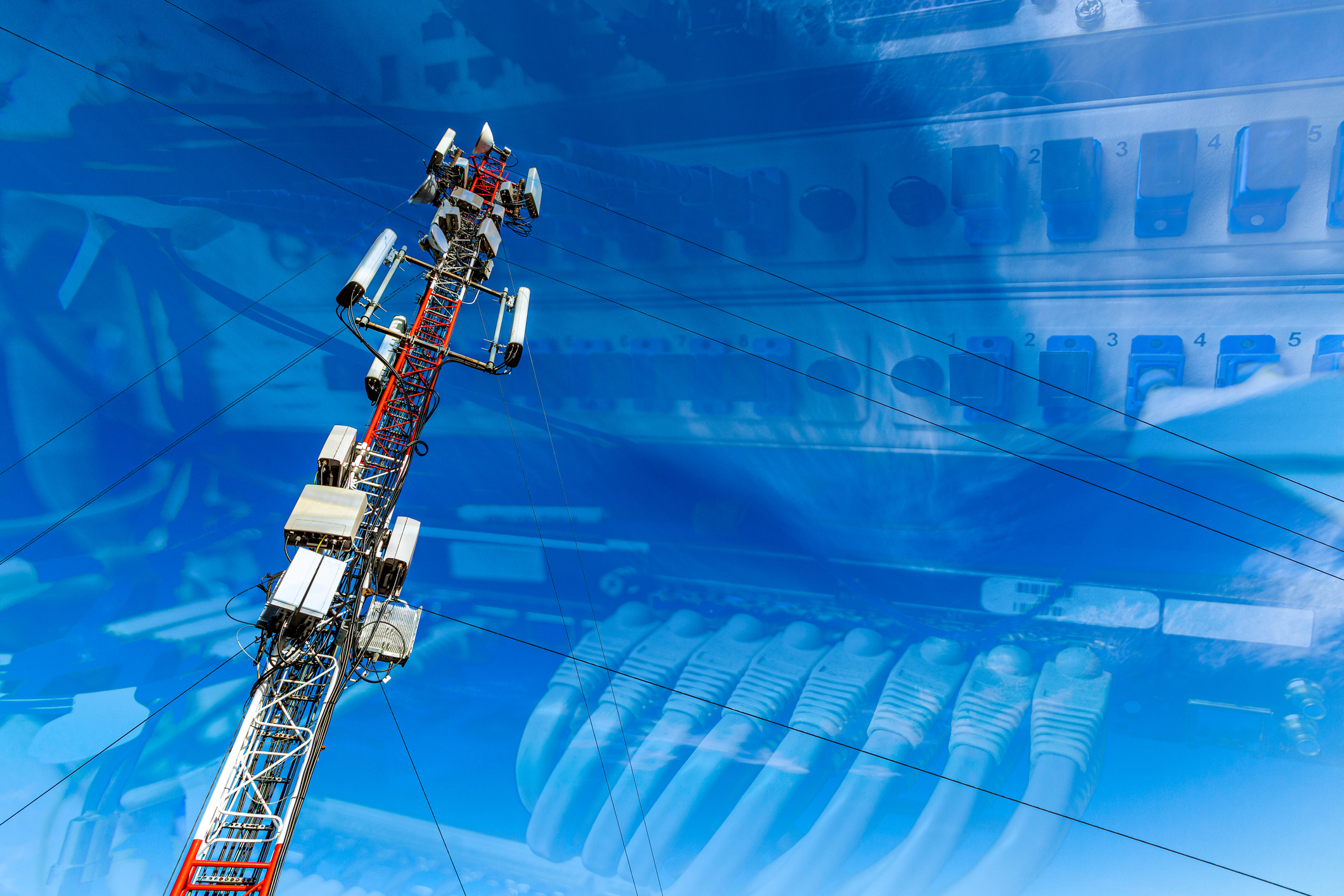 cell tower and data center infrastructure including fiber network.