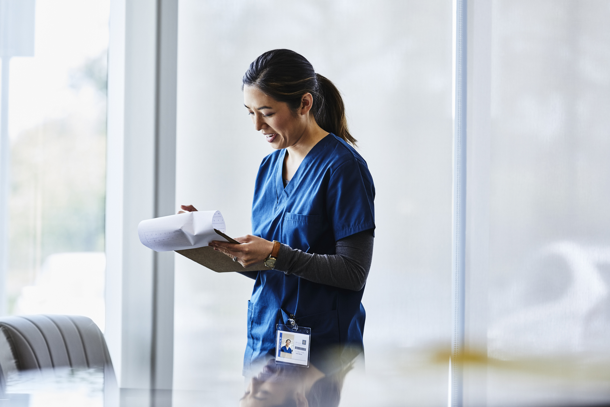Healthcare professional at work.