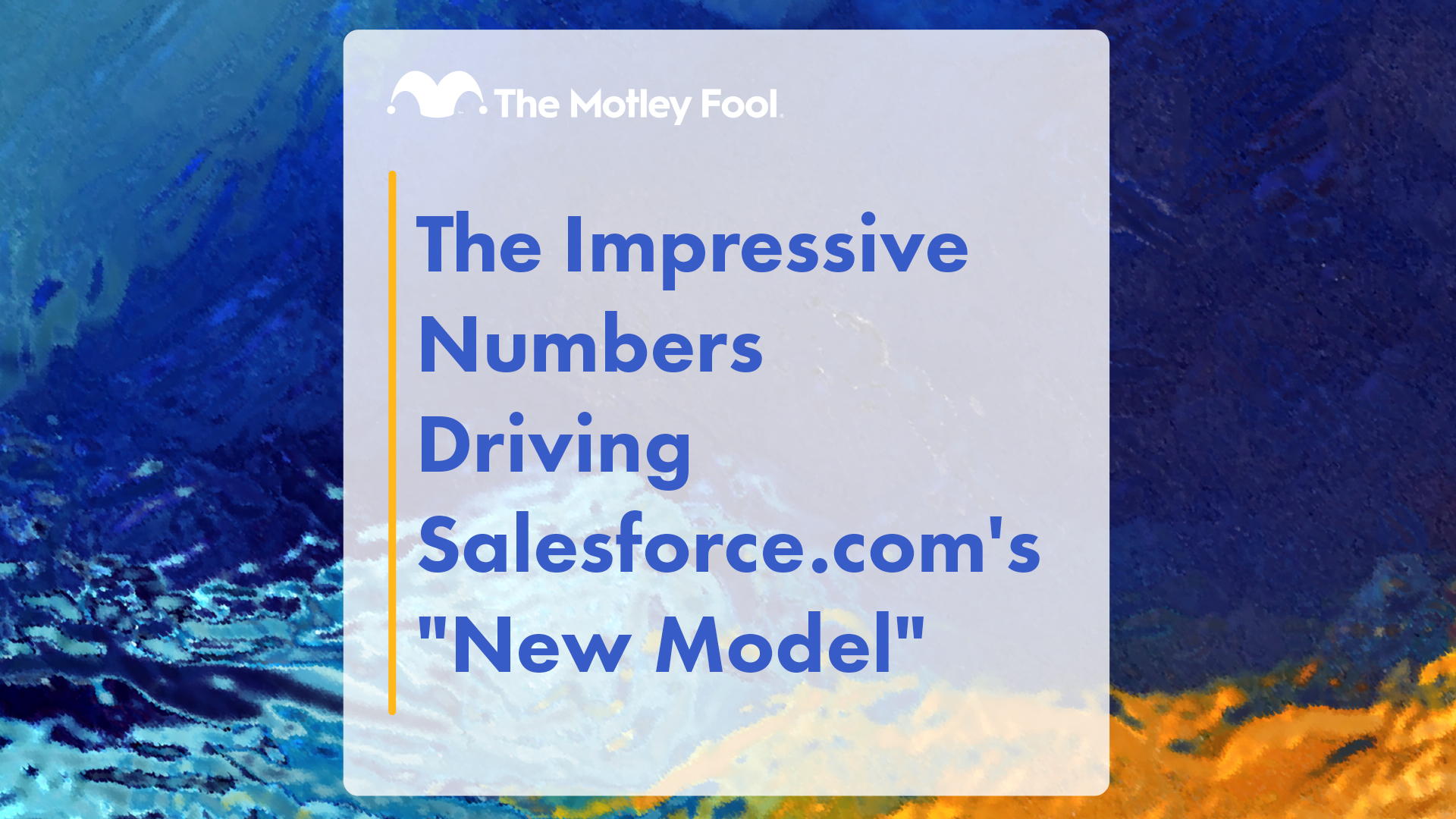 The Impressive Numbers Driving Salesforce.com's "New Model" - Vimarsana News