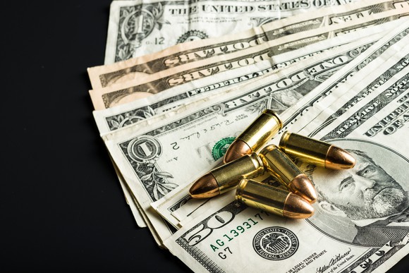 Bullets on U.S. currency