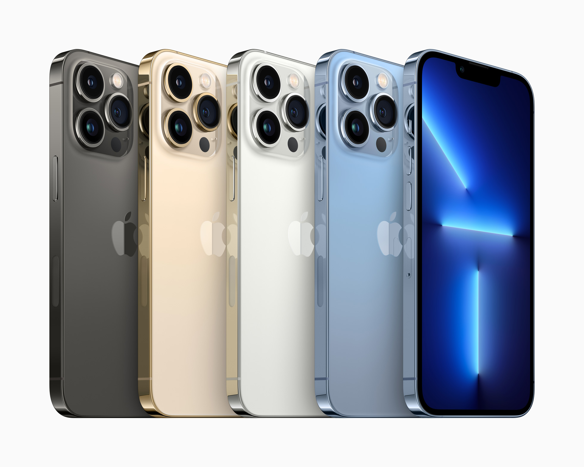 Four Apple iPhones.