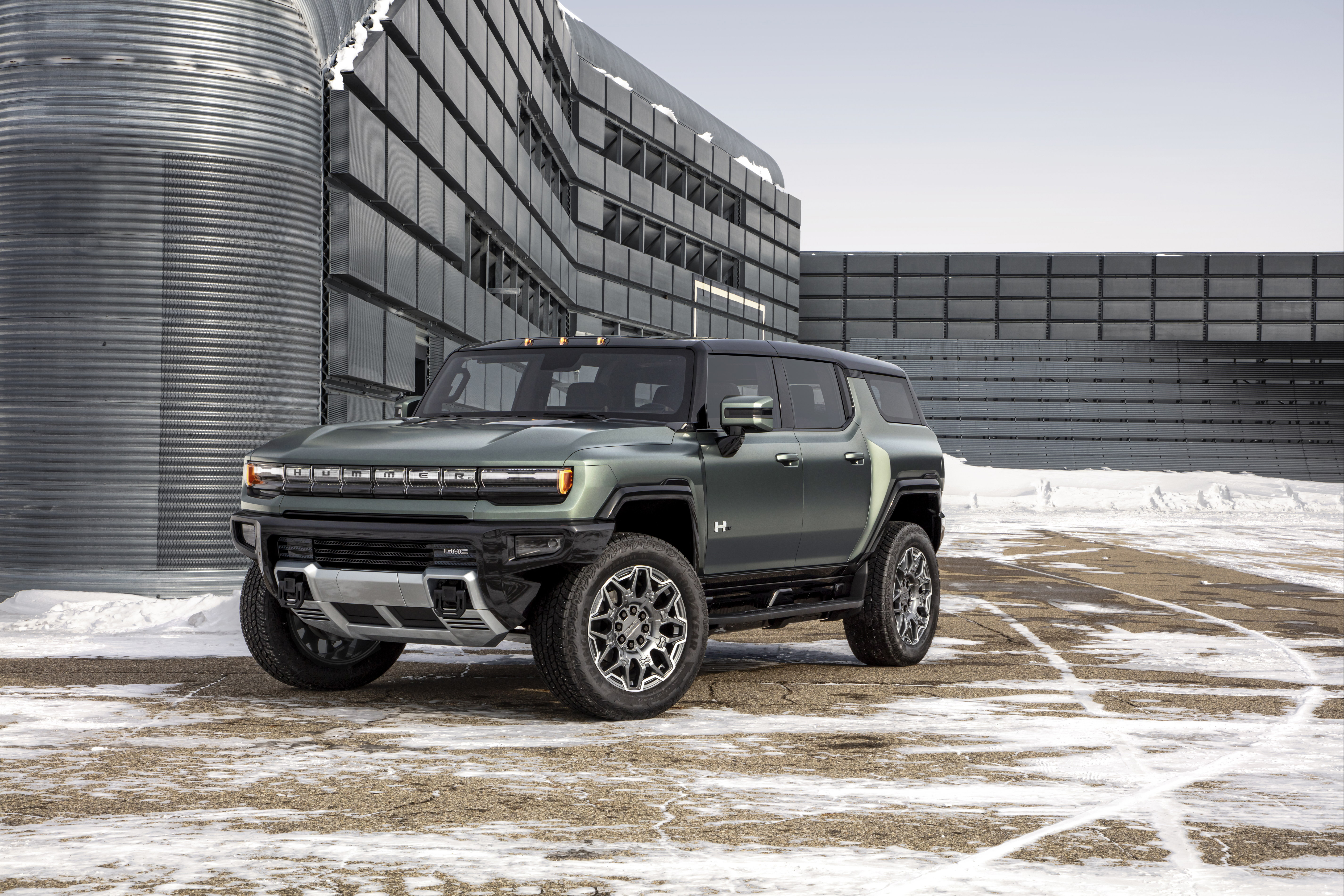 A General Motors GMC HUMMER electric SUV.