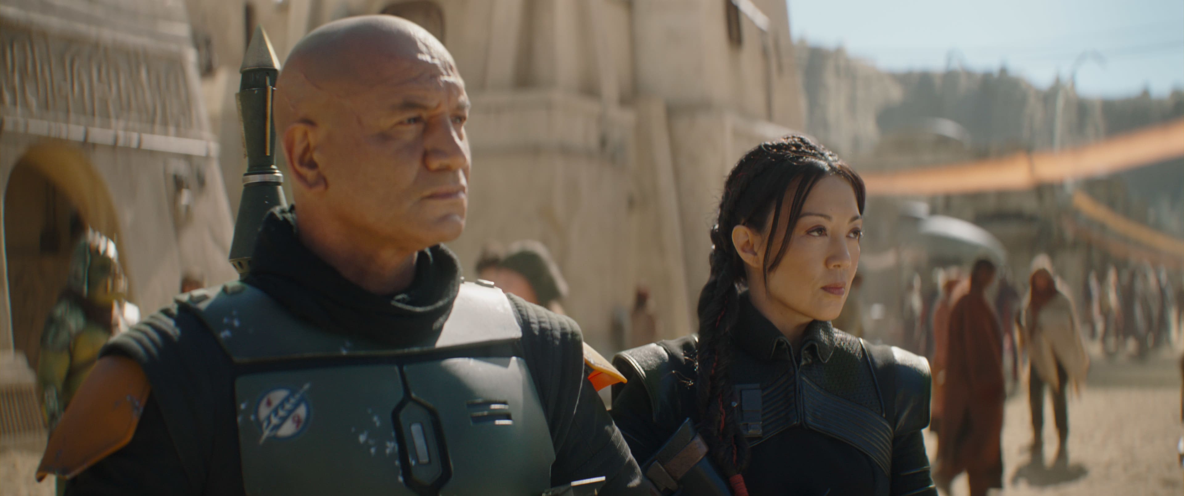 A scene from Disney's The Book of Boba Fett series.